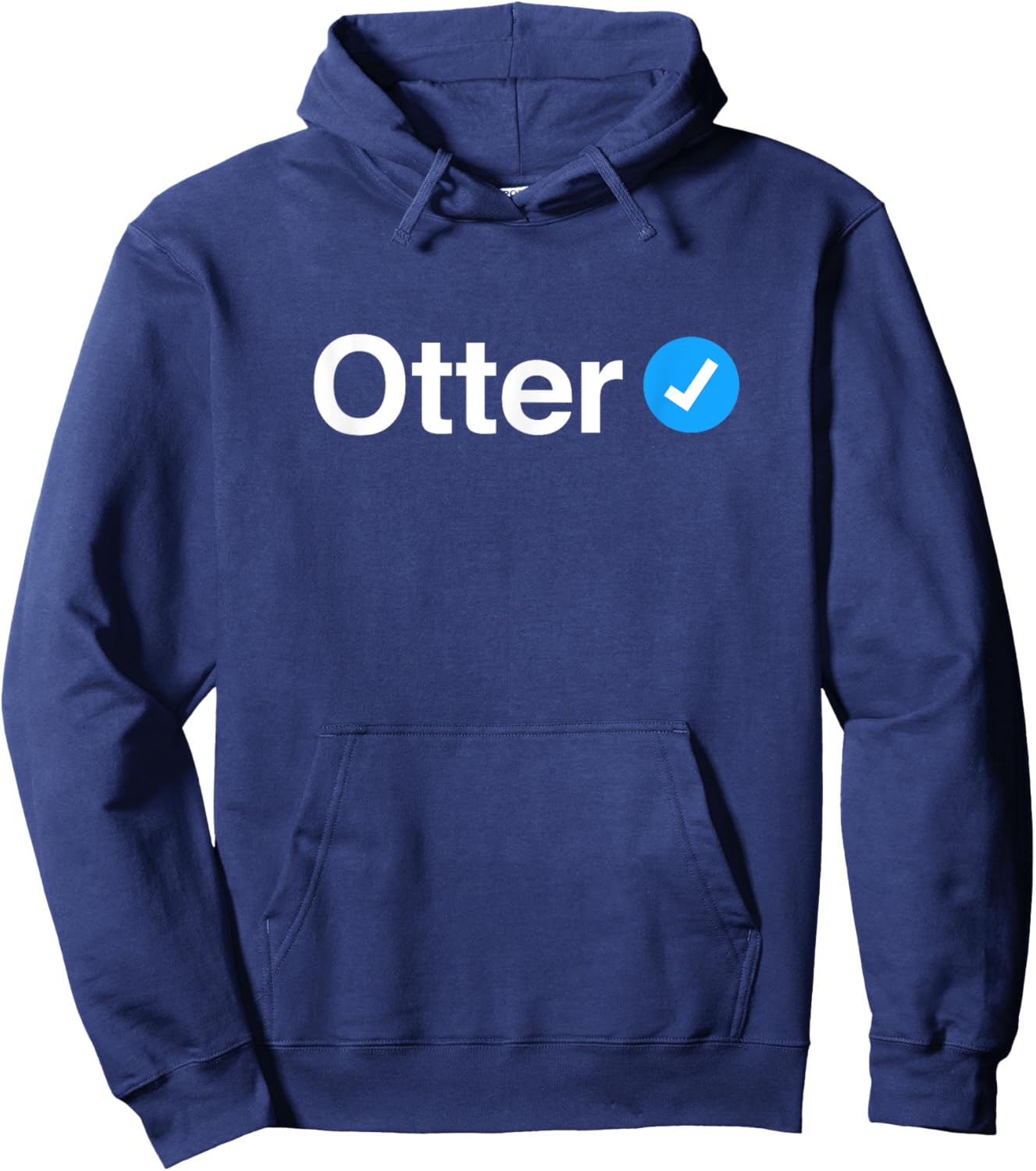 Verified Otter - Funny, Sexy Gift Gay / Bi Men Hoodie - Hoodie | Navy