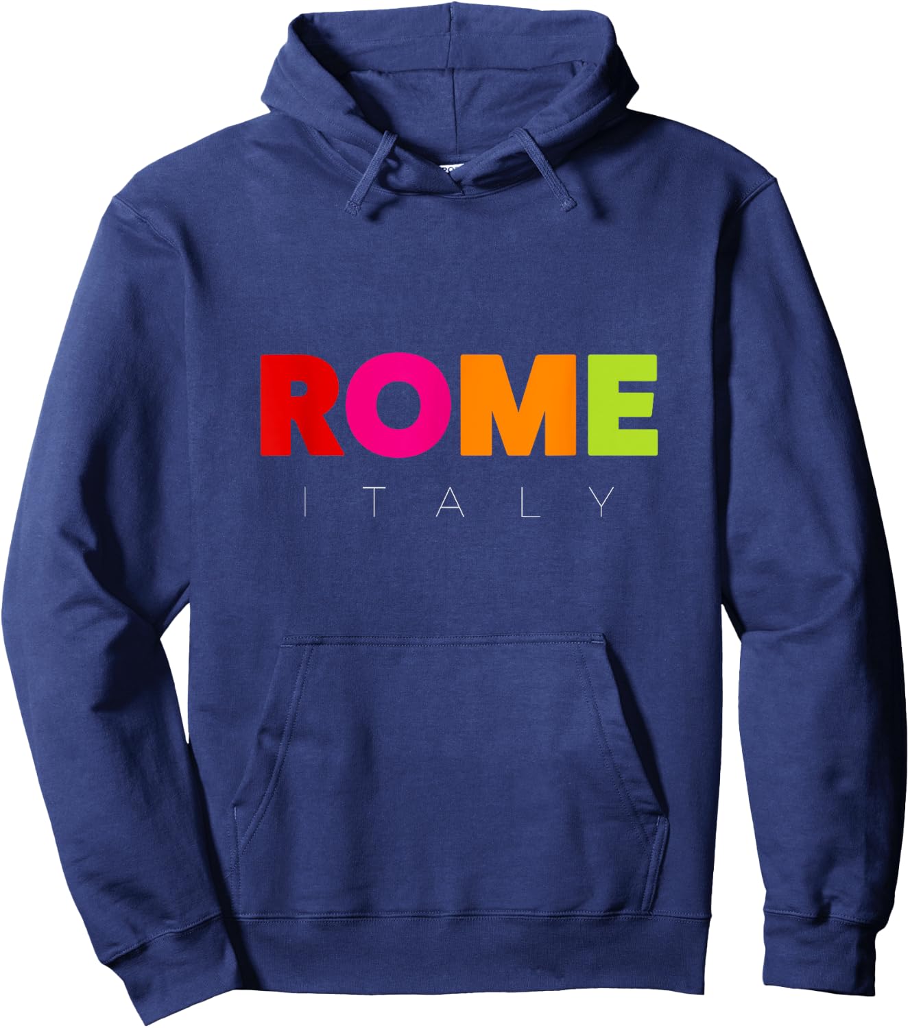 Cool Men's Women's Kids Colorful Rome Italy Graphic Design Hoodie - Hoodie | Navy