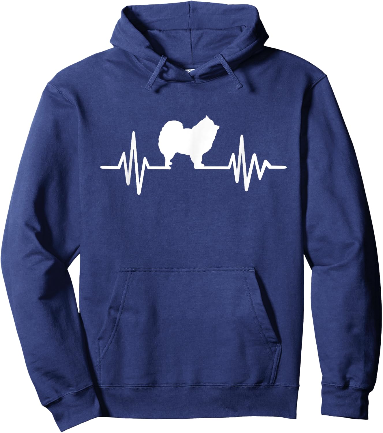 Pomeranian pulse Hoodie - Hoodie | Navy