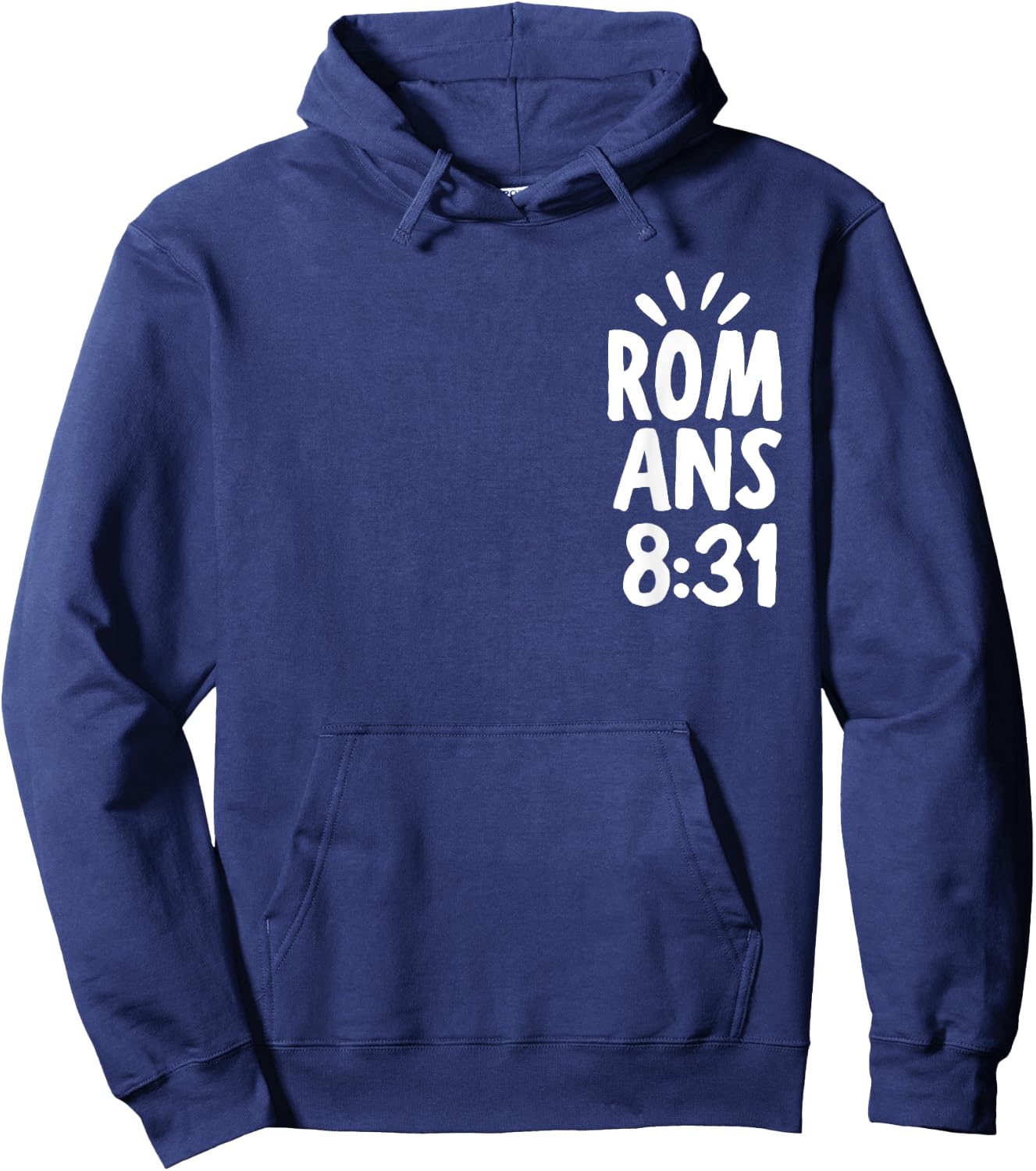 If God Is For Us Who Can Be Against Us - Front and Back Hoodie - Hoodie | Navy