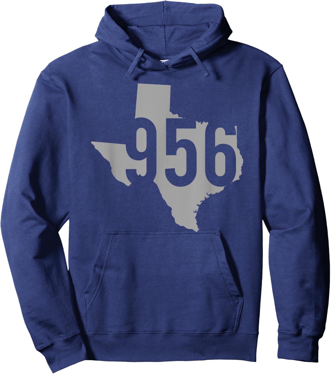 956 Area Code, Laredo, Brownsville, McAllen, Texas Hoodie - Hoodie | Navy