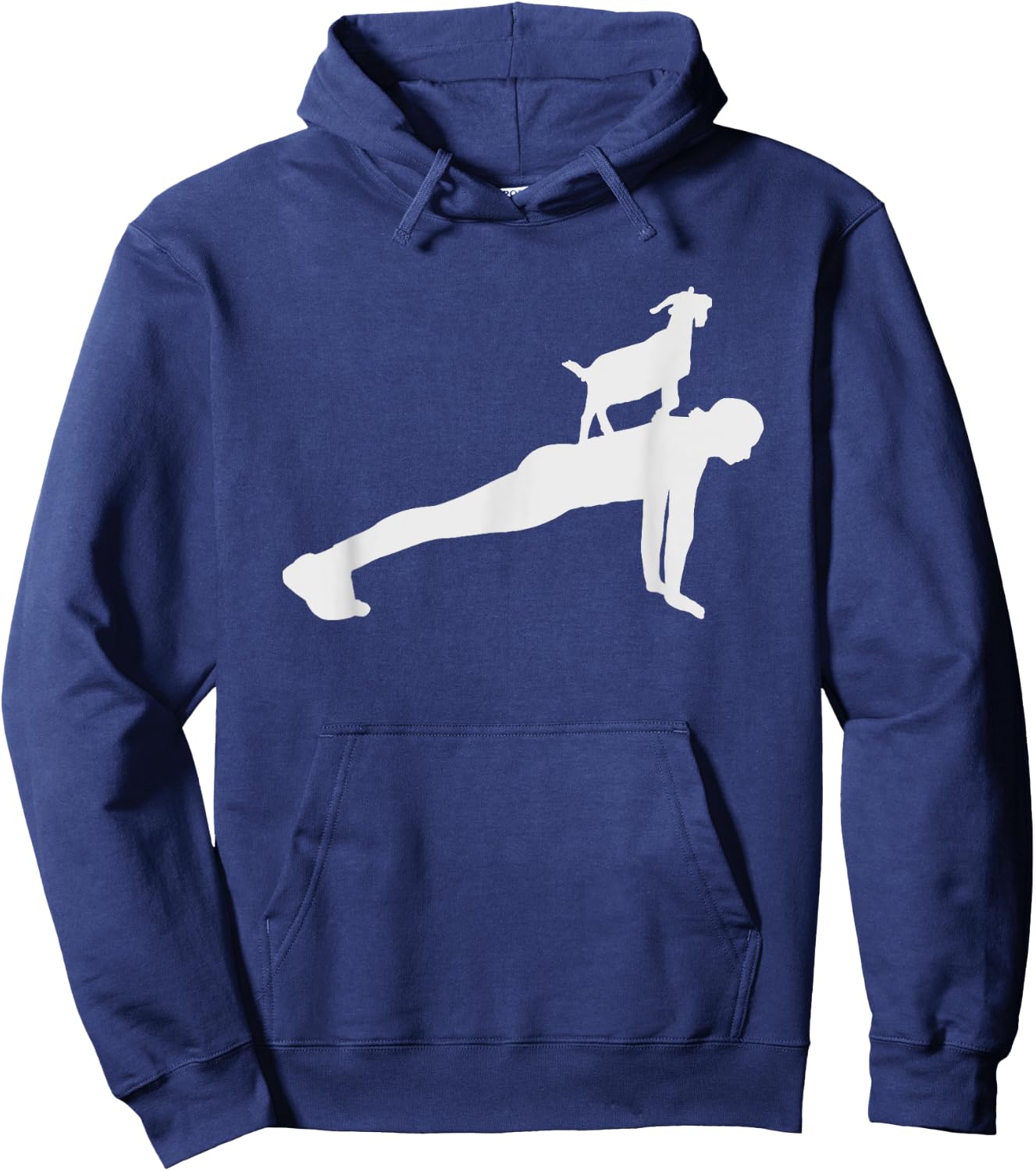 Goat Yoga Meditation Yogi Buddhism Woman Gift Yoga Hoodie - Hoodie | Navy