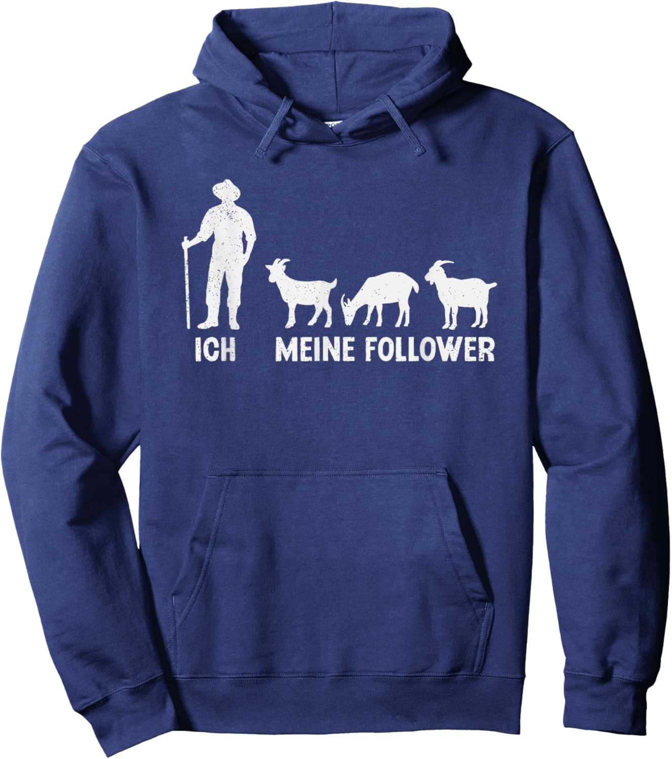 Ich und meine Follower Ziegen Ziegenbock Landwirt Ziege Hoodie - Hoodie | Navy