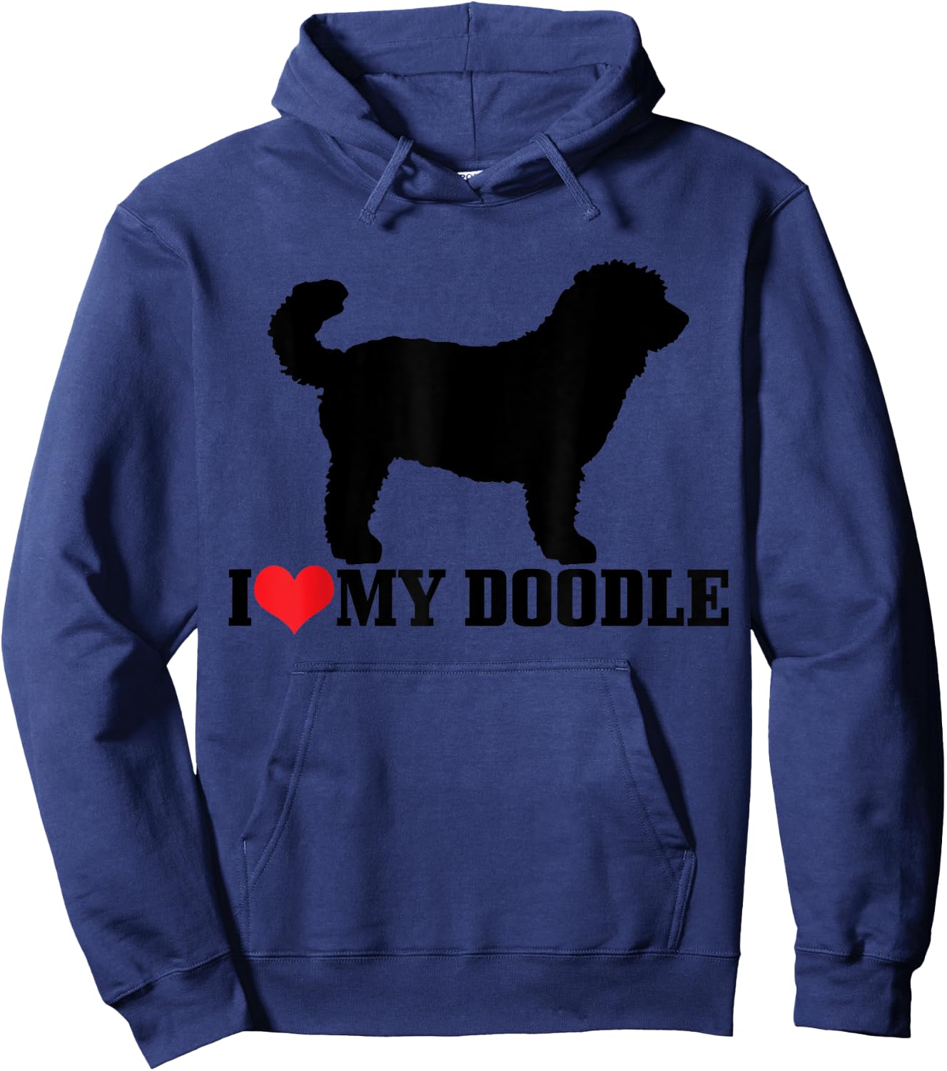 Goldendoodle I Love My Doodle Labradoodle Golden Doodle Dog Men Women Girls Kids Hoodie - Hoodie | Navy