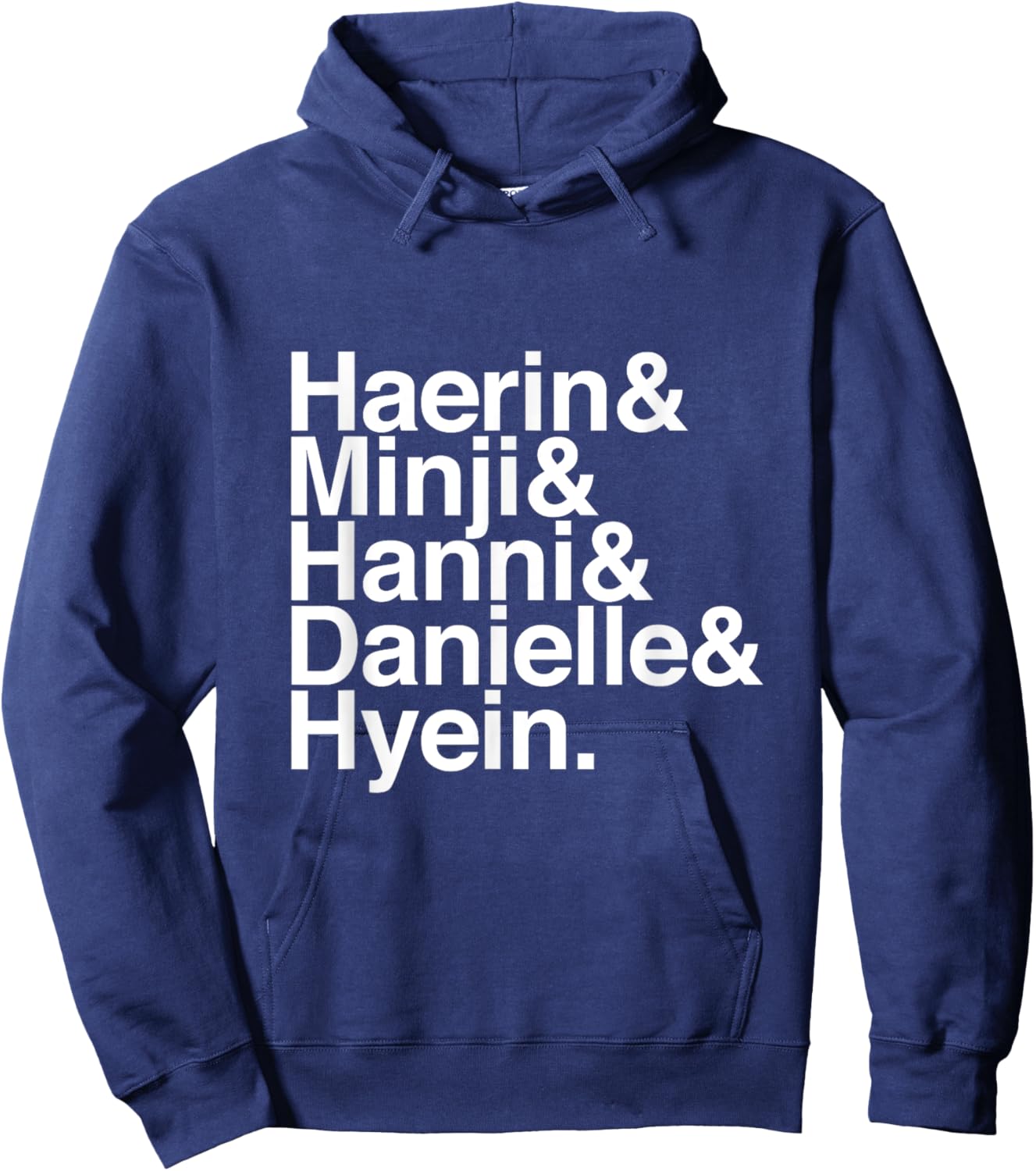 Haerin & Minji & Hanni & Danielle & Hyein Hoodie - Hoodie | Navy