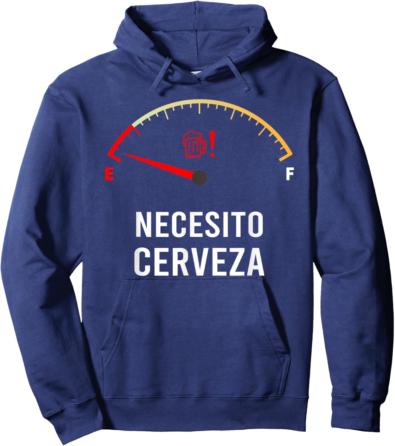 Necesito Cerveza Funny Spanish quote I Need Beer Hoodie - Hoodie | Navy