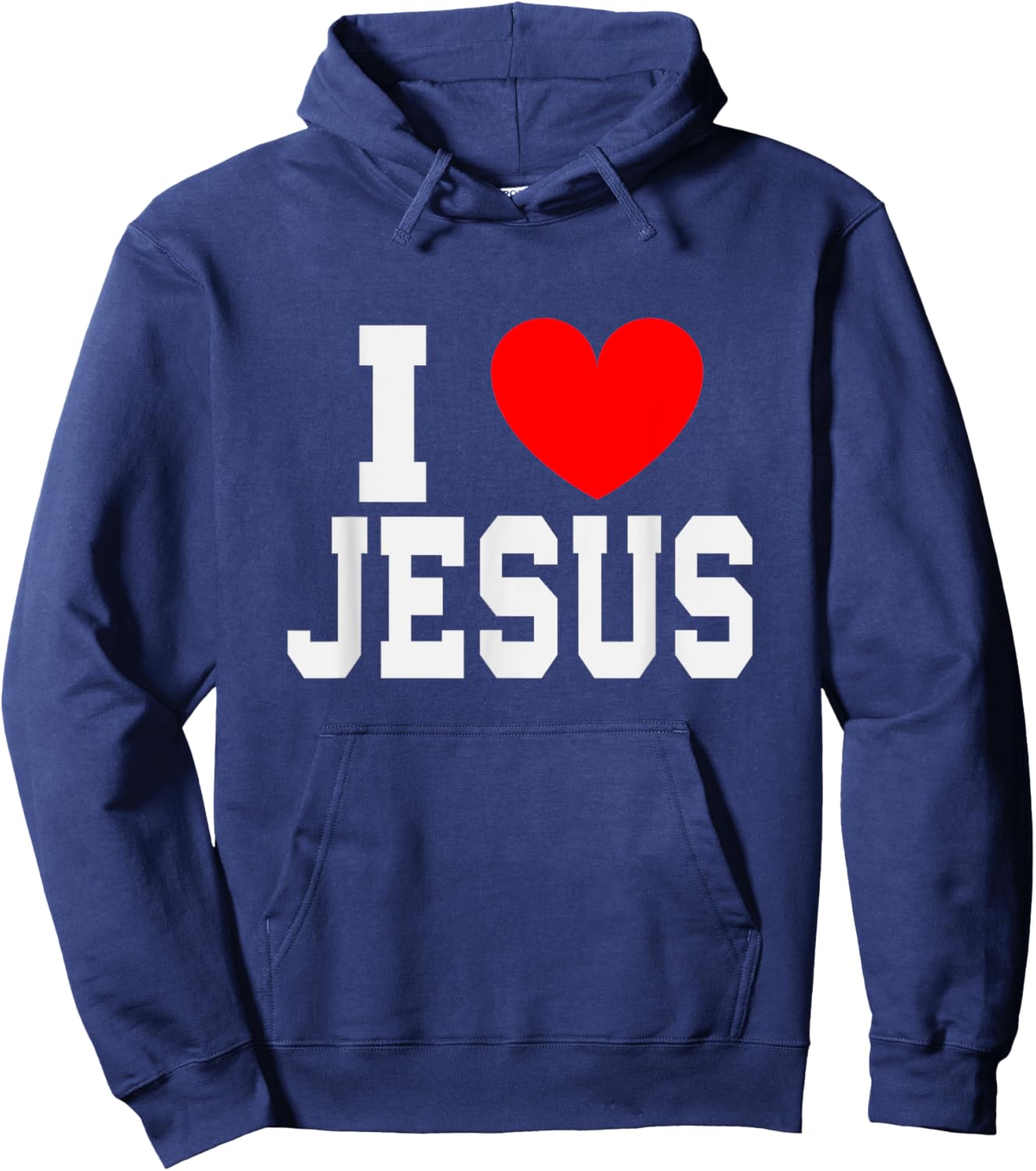 I Love Jesus Hoodie - Hoodie | Navy