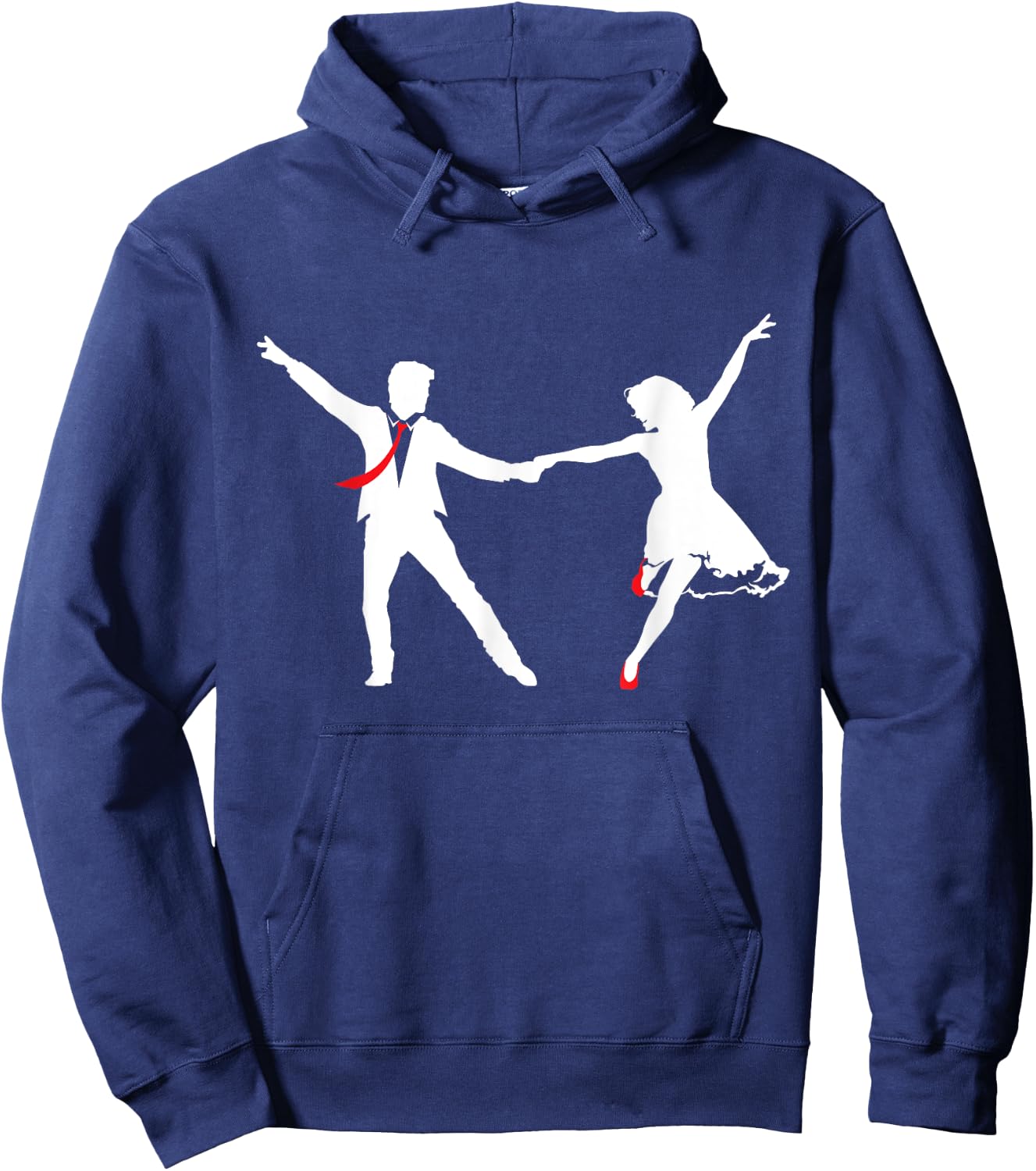 Swing Dance Couple - Dance School Swing Dance Swing Music Dancing Hoodie - Hoodie | Navy