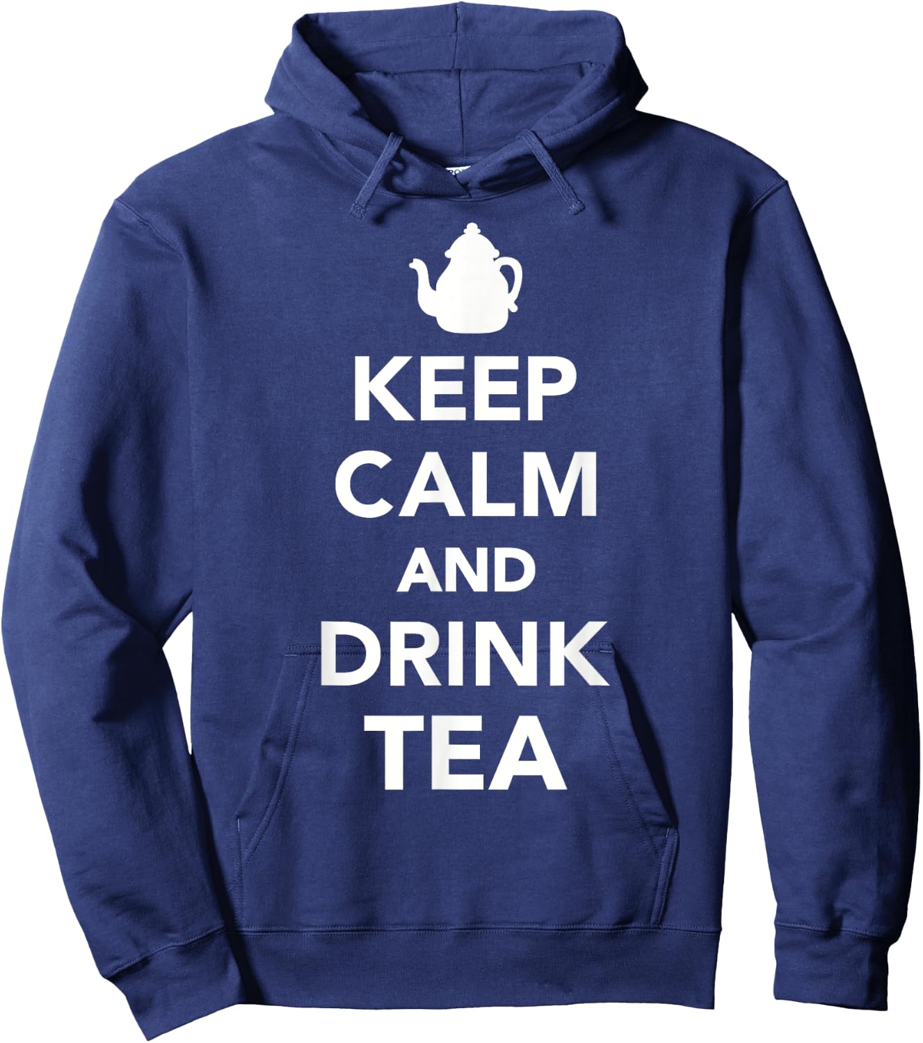 Keep calm and drink tea Hoodie - Hoodie | Navy