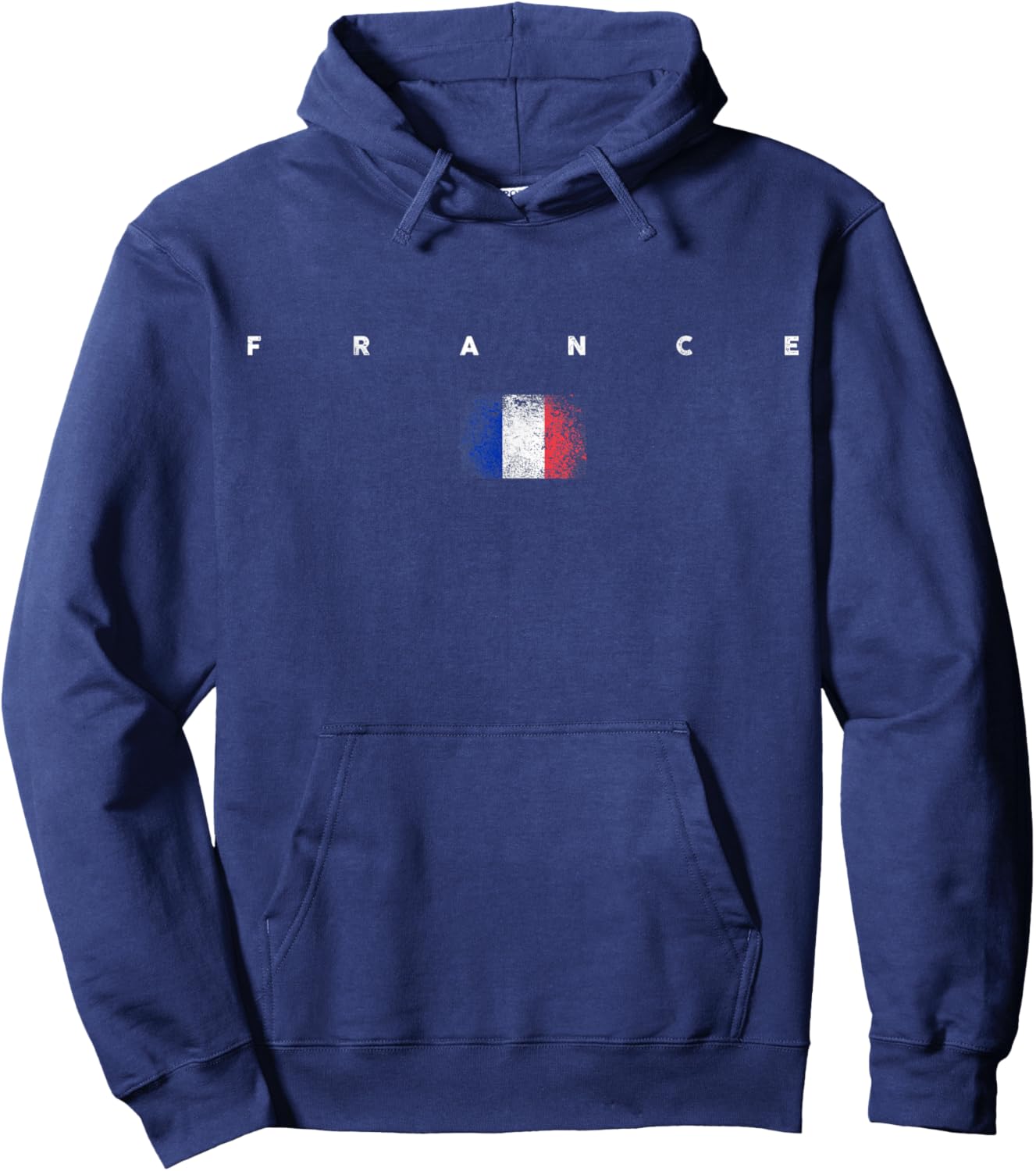 France Flag Pride Vintage /Retro Soccer French Football Hoodie - Hoodie | Navy