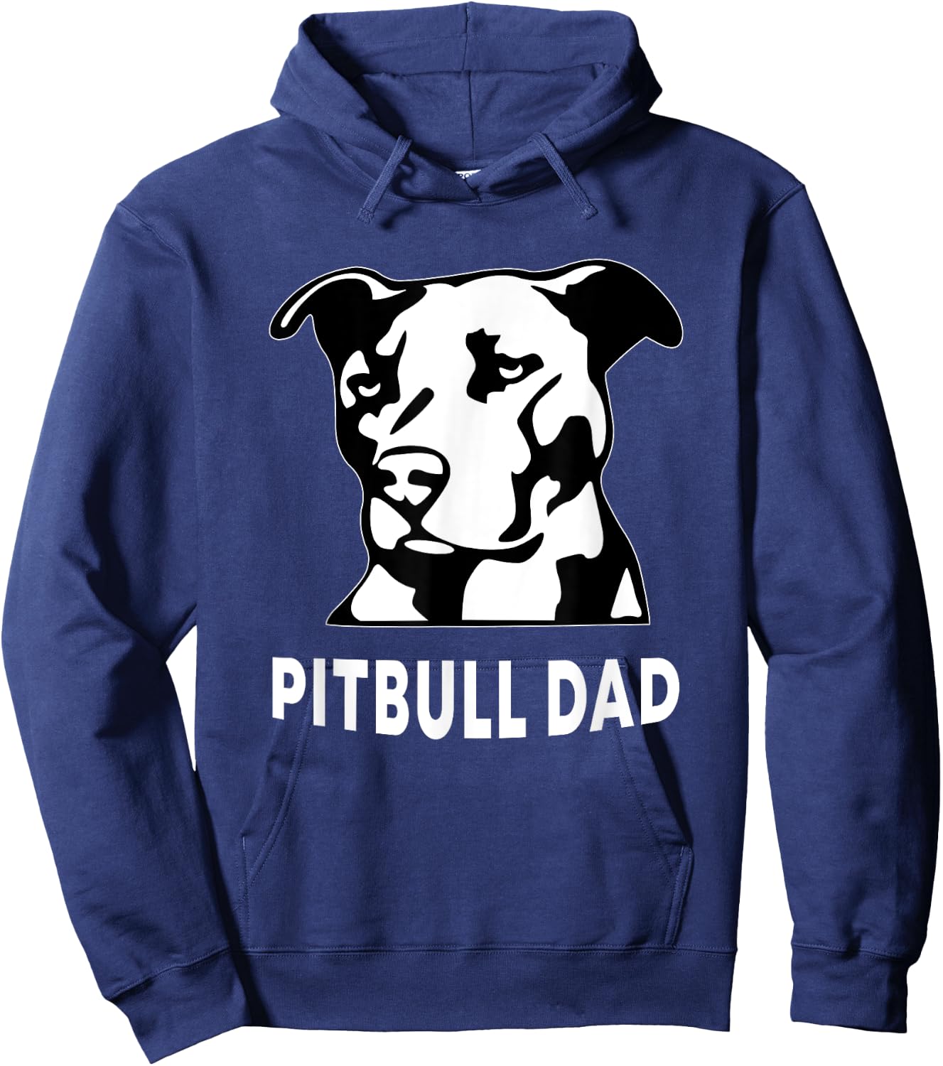 Proud Pitbull Dad Men's Pit Bull Dog Shirt Hoodie - Hoodie | Navy