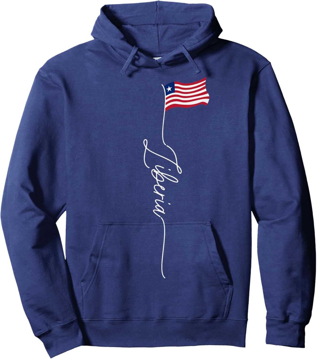 Liberia, Liberia Flag, elegant Liberian Patriotic Flag Hoodie - Hoodie | Navy