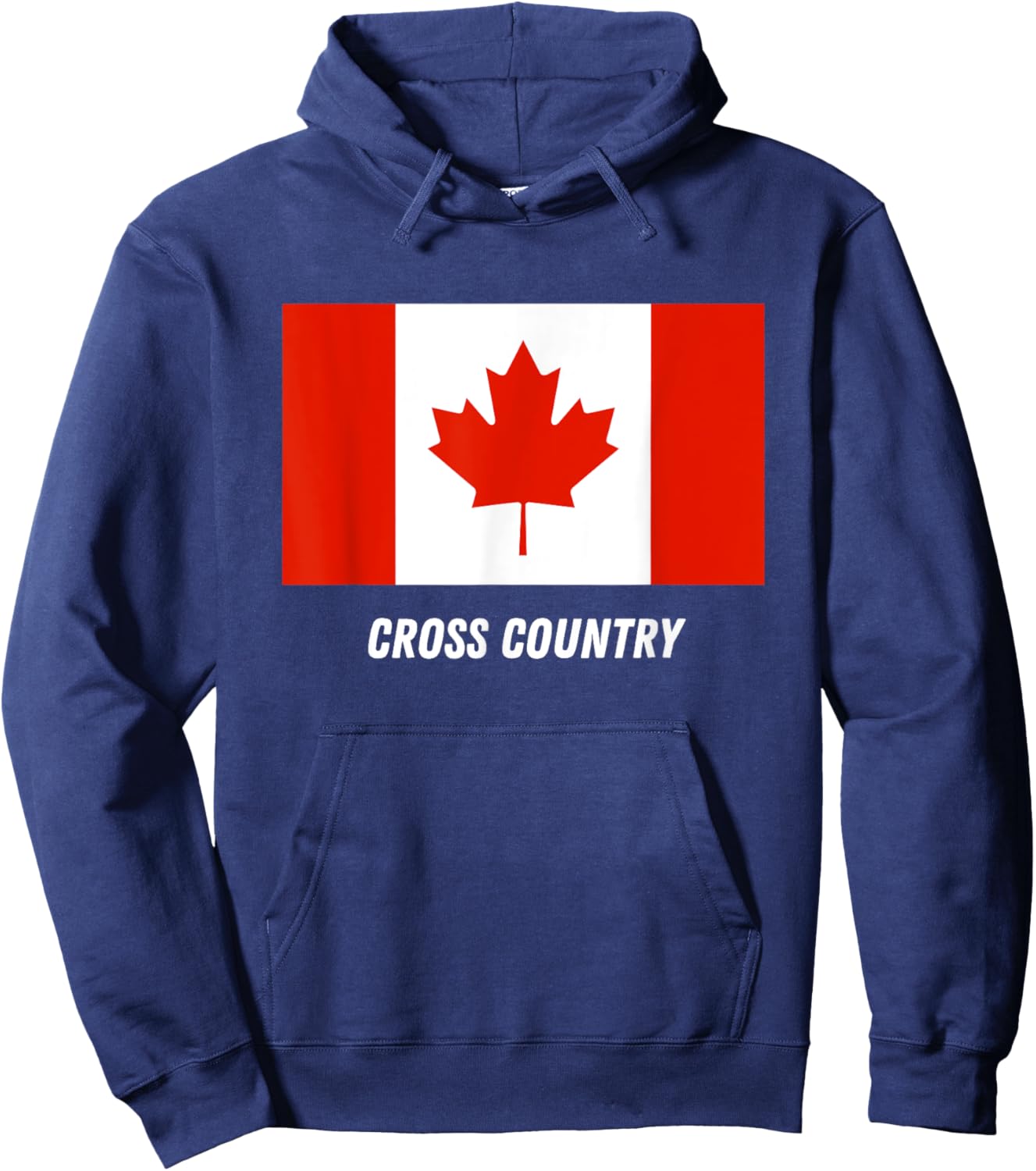Patriotic Support Cross Country Canada Team Sport Canadian Hoodie - Hoodie | Navy
