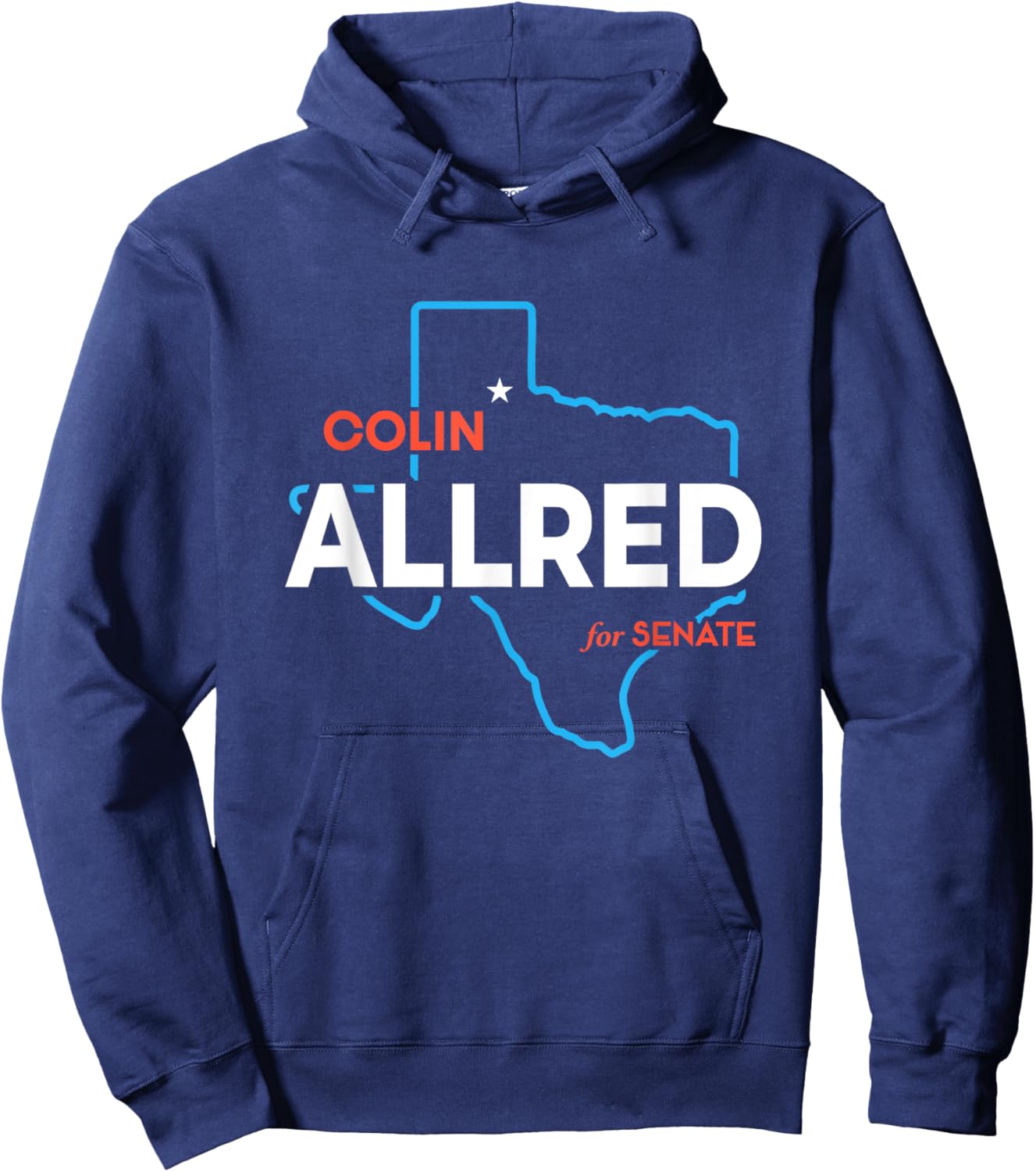 Colin Allred 2024 For US Senate Texas TX Democrat Senator Hoodie - Hoodie | Navy