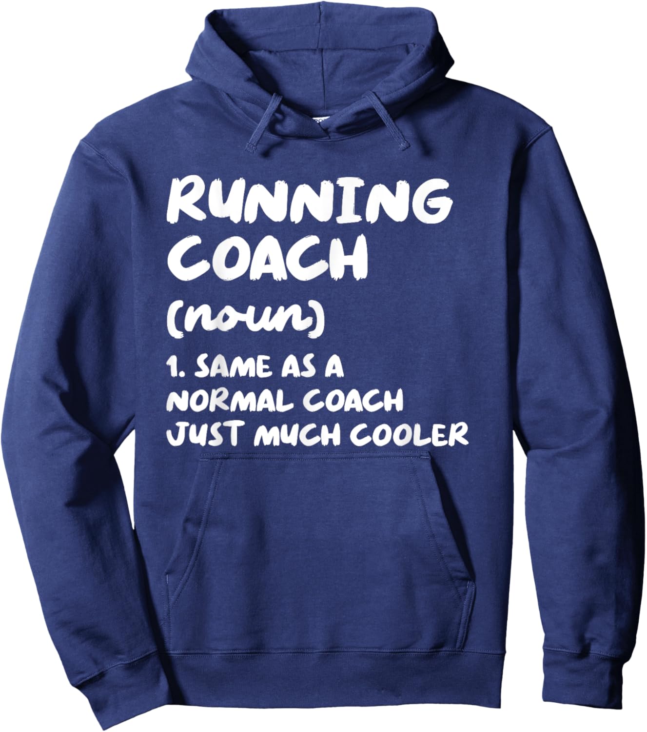 Running Coach Definition Funny Trainer Instructor Hoodie - Hoodie | Navy