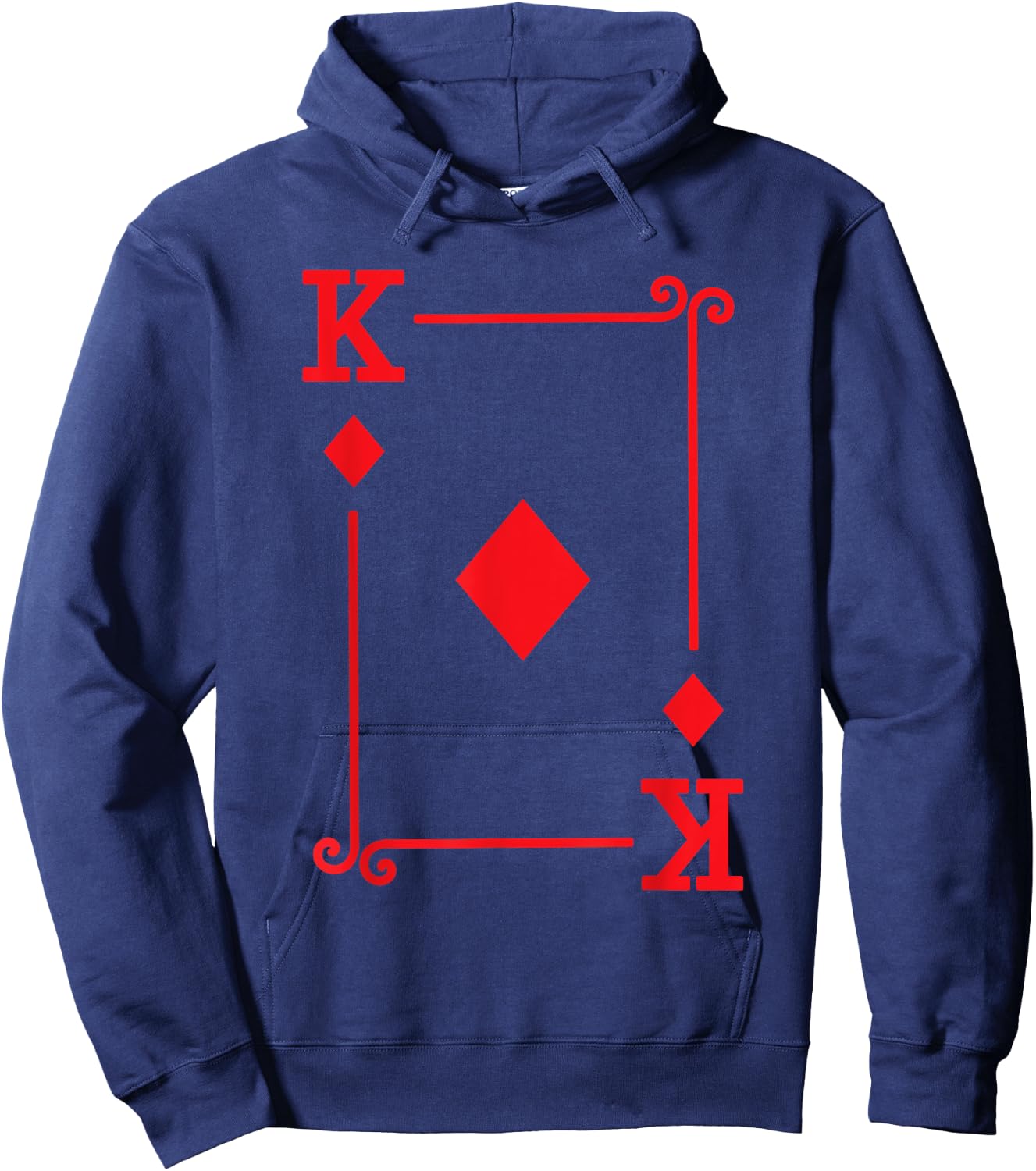 King Diamonds Card Costume - Playing Cards - King Diamonds Hoodie - Hoodie | Navy
