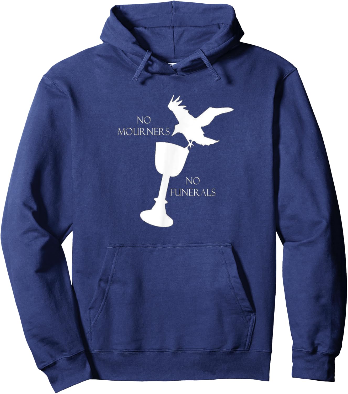 Bookworm No Mourners No Funerals for book nerds Hoodie - Hoodie | Navy