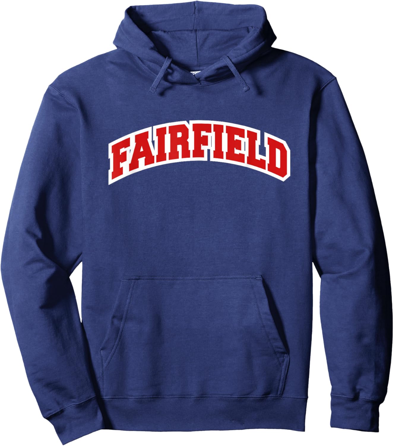 Fairfield Connecticut Varsity Style Vintage Hoodie - Hoodie | Navy