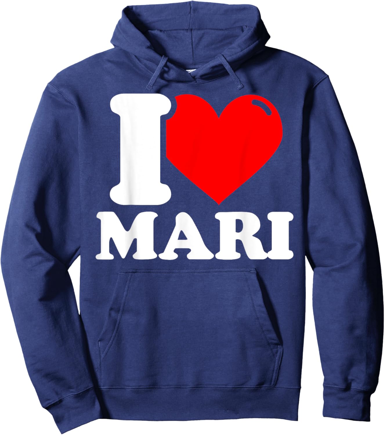 I love mari given name Hoodie - Hoodie | Navy