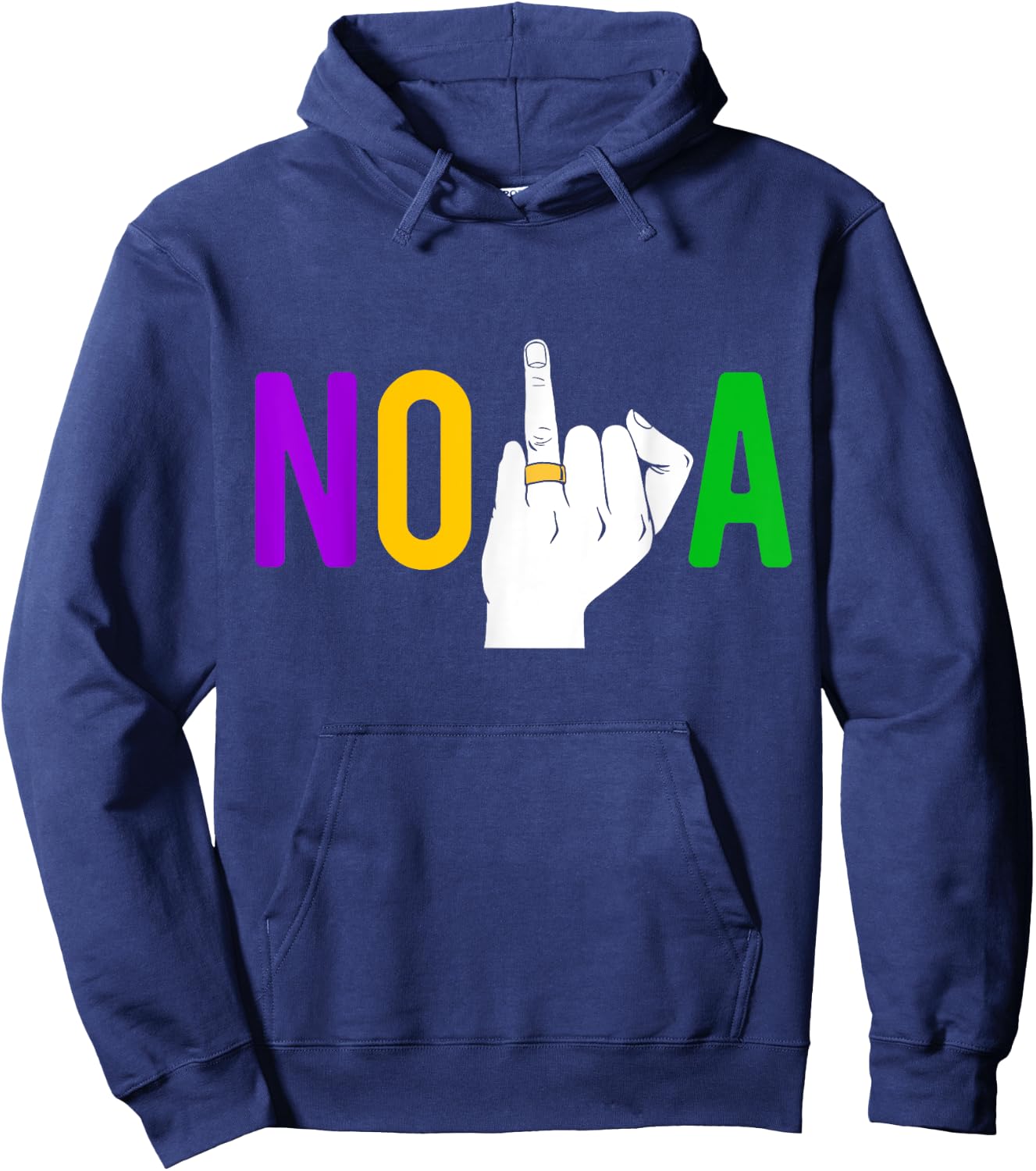 New Orleans Bachelorette Party Ring Mardi Gras Girls Trip Hoodie - Hoodie | Navy
