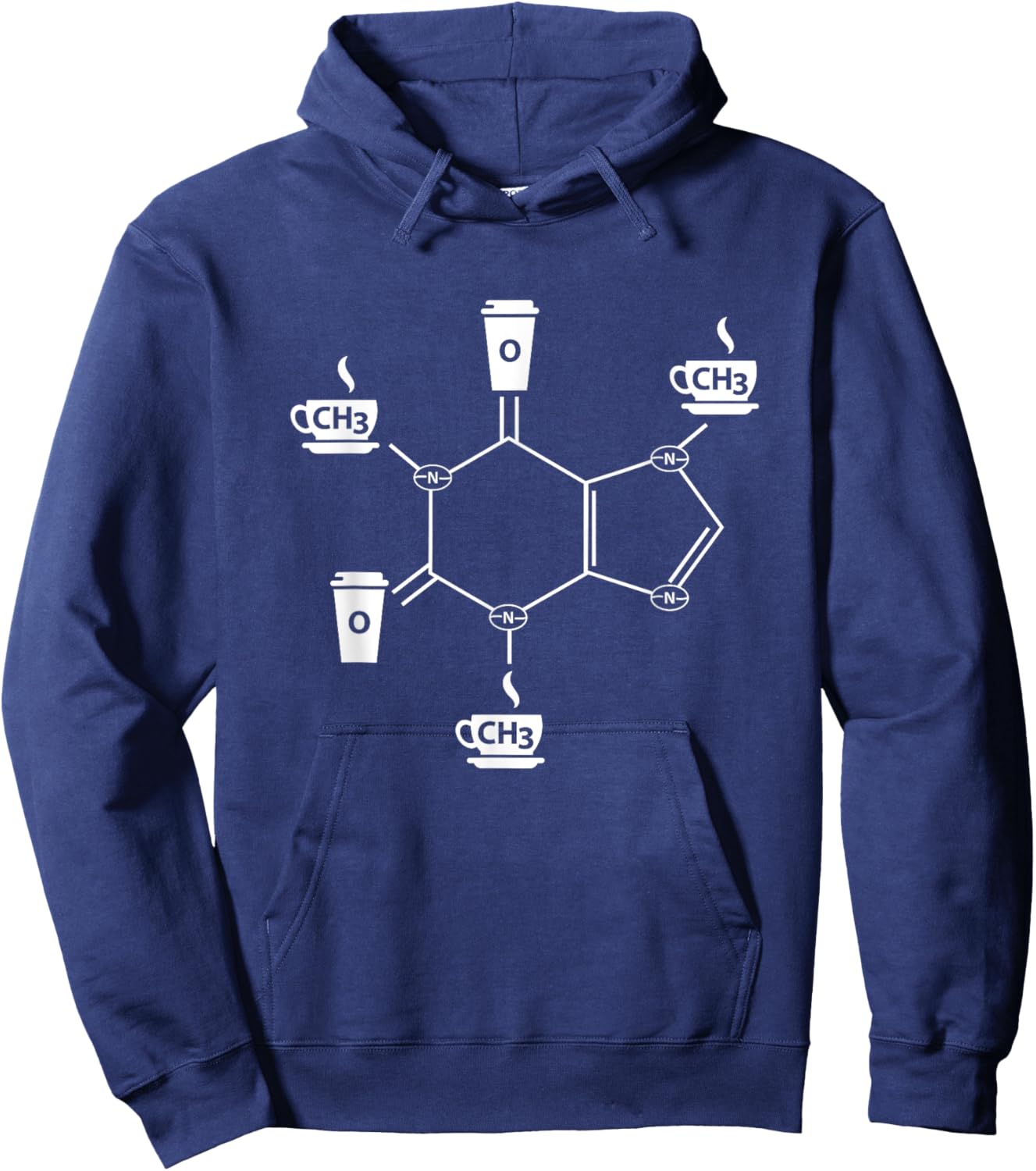 Caffeine Molecule Barista Hoodie - Hoodie | Navy