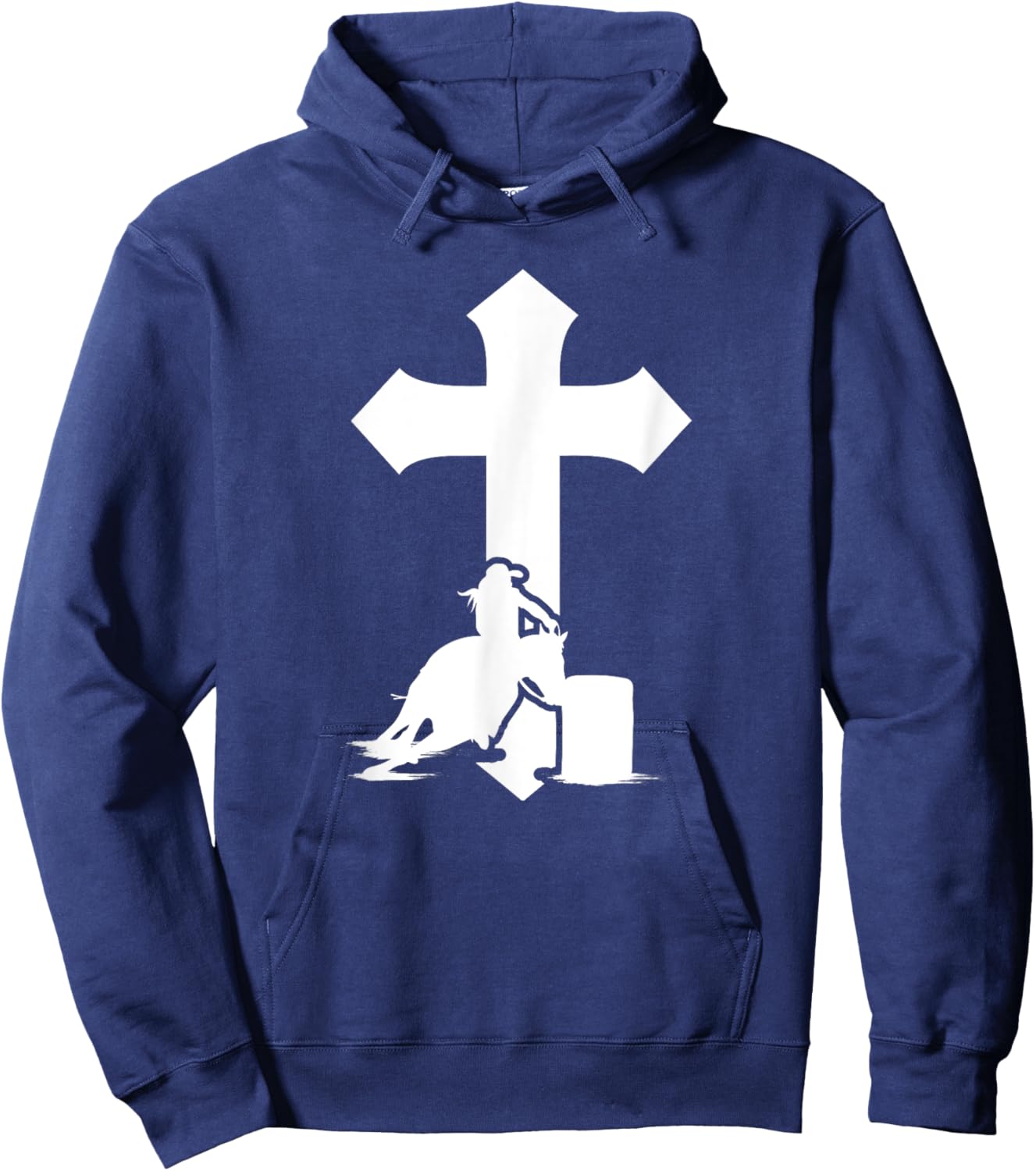 Barrel Racing Cross Barrel Racer Barrel Race Hoodie - Hoodie | Navy