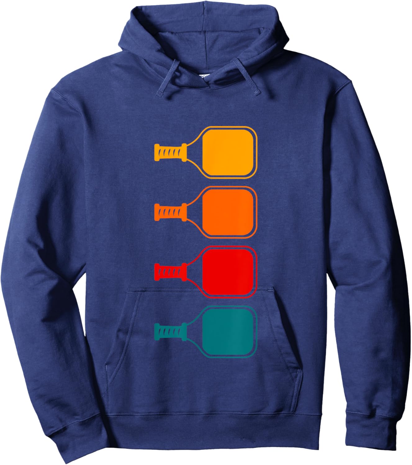 Retro Pickleball Hoodie - Hoodie | Navy