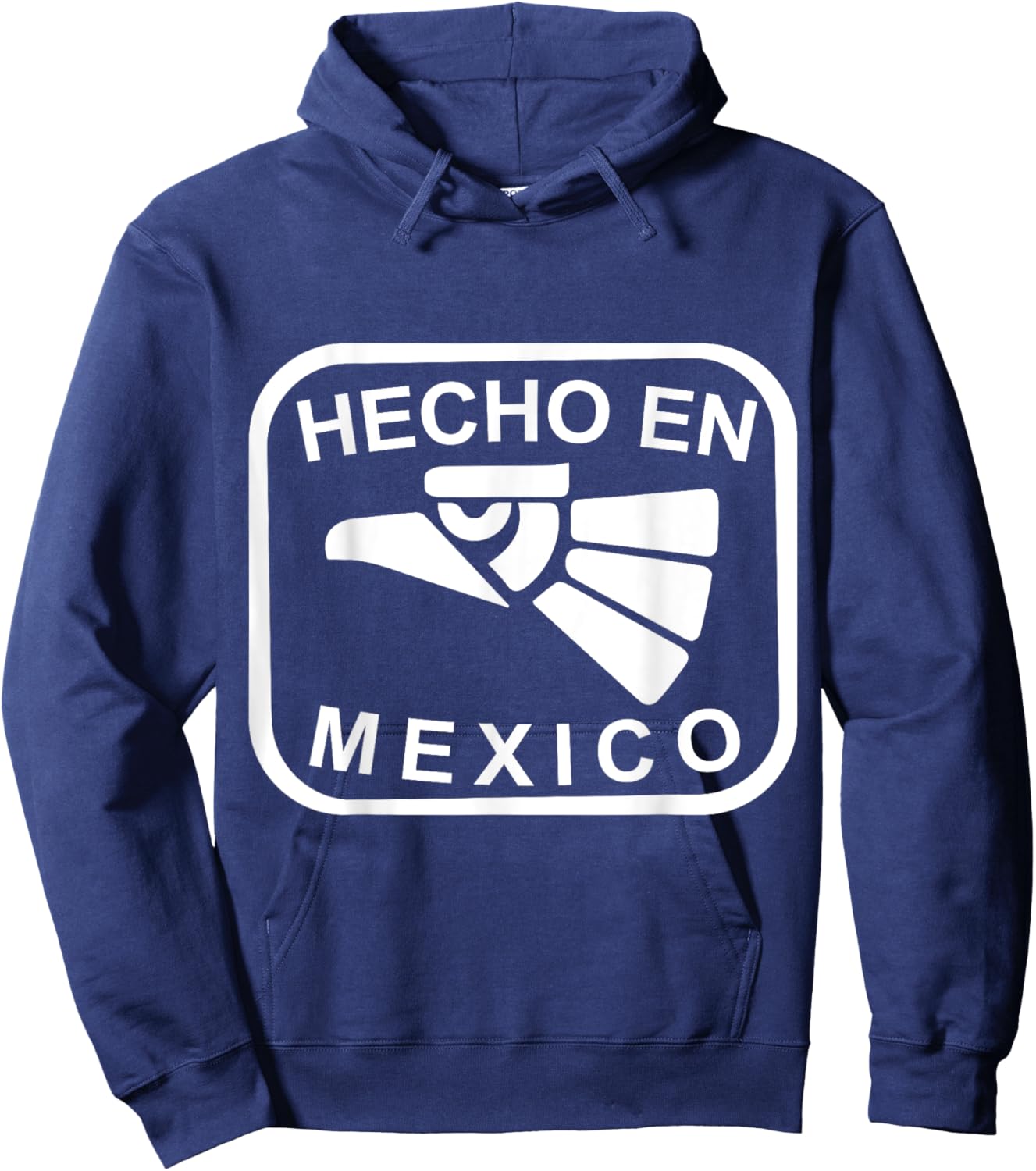 Mexico Vintage Mexican Flag Pride Hecho en Mexico Jersey Hoodie - Hoodie | Navy