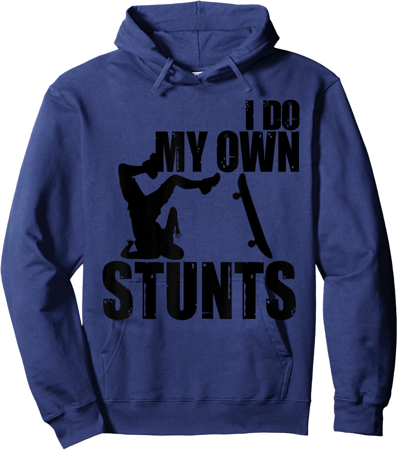 Funny I Do My Own Stunts | Skateboarding Gift Boys Girls Hoodie - Hoodie | Navy