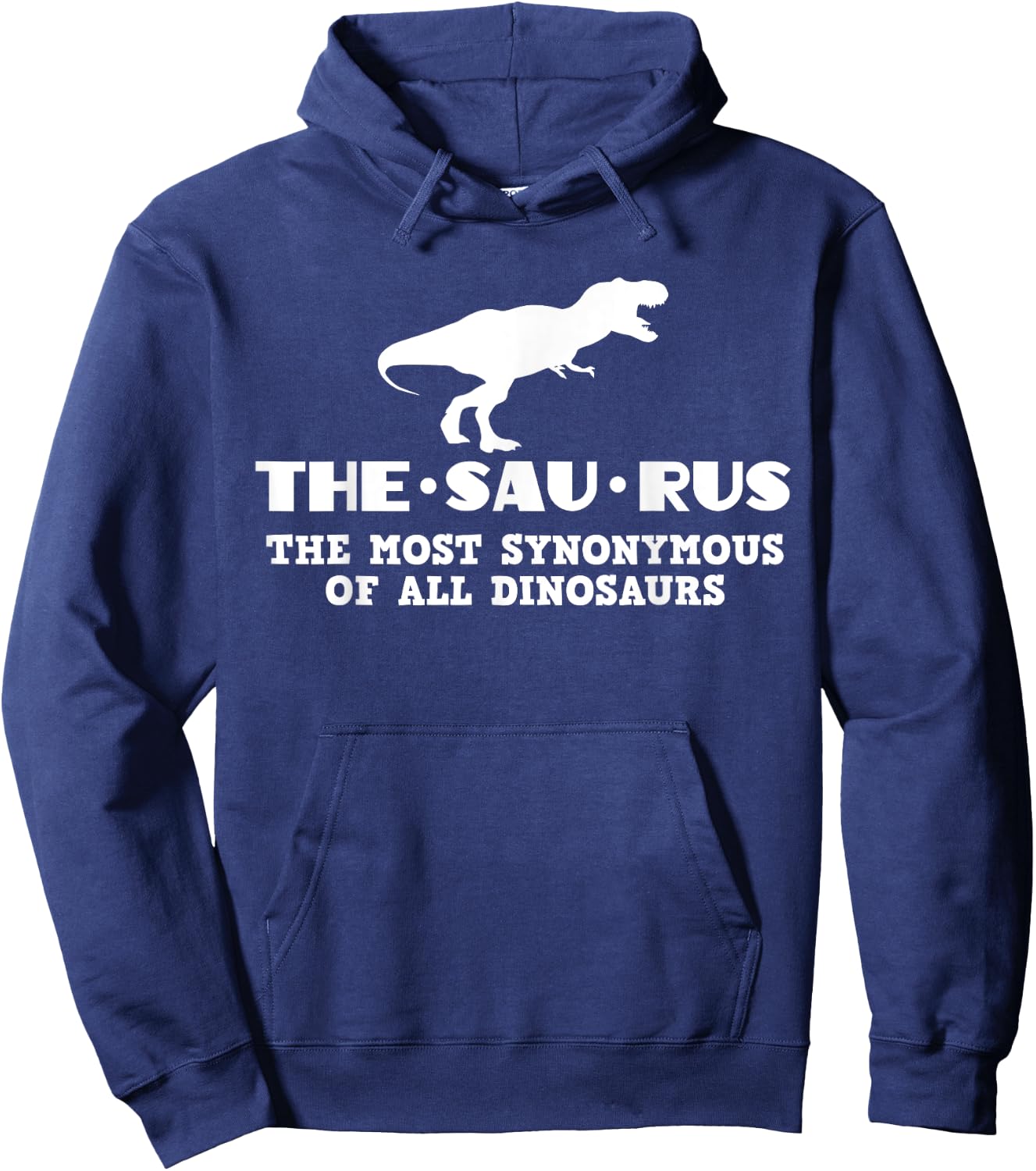 Funny Thesaurus Dinosaur Grammar Librarian Vocabulary Hoodie - Hoodie | Navy