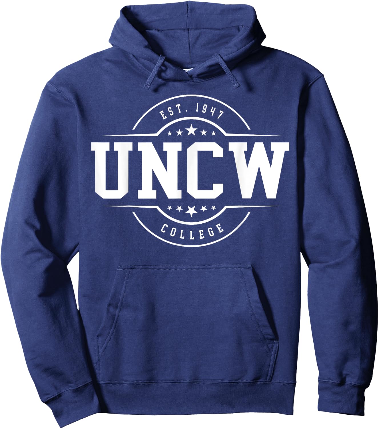 UNCW Arch Vintage Retro College Arch Vintage Classic Design Hoodie - Hoodie | Navy