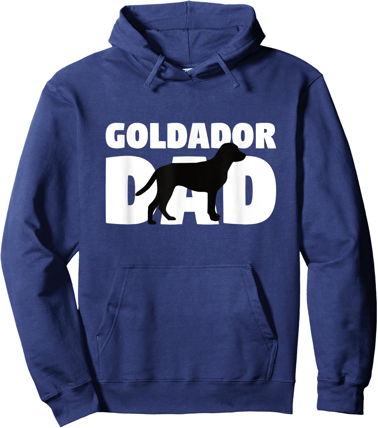 Goldador Gift Dog Father 'Goldador Dad' Funny Goldador Hoodie - Hoodie | Navy