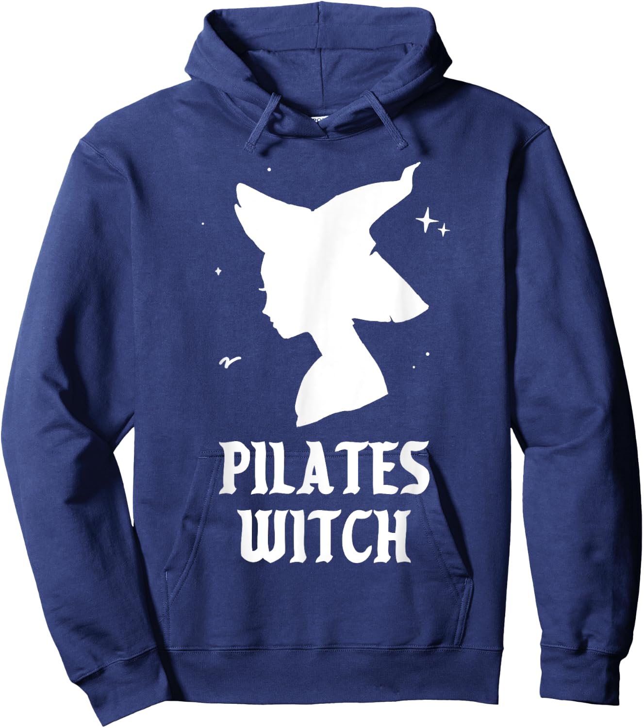 Pilates Witch Instructor Spooky Vibes Gym Halloween Costume Hoodie - Hoodie | Navy