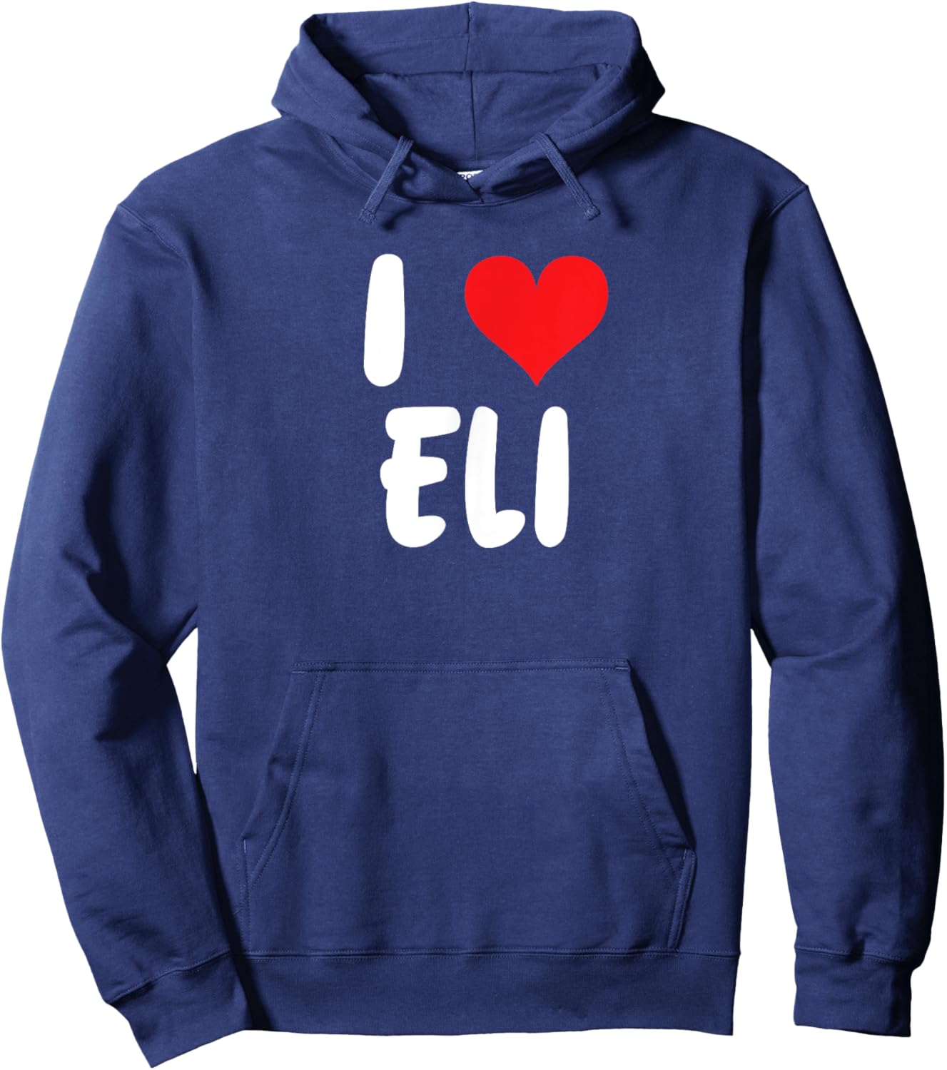 I Love Eli - Heart - Name Hoodie - Hoodie | Navy