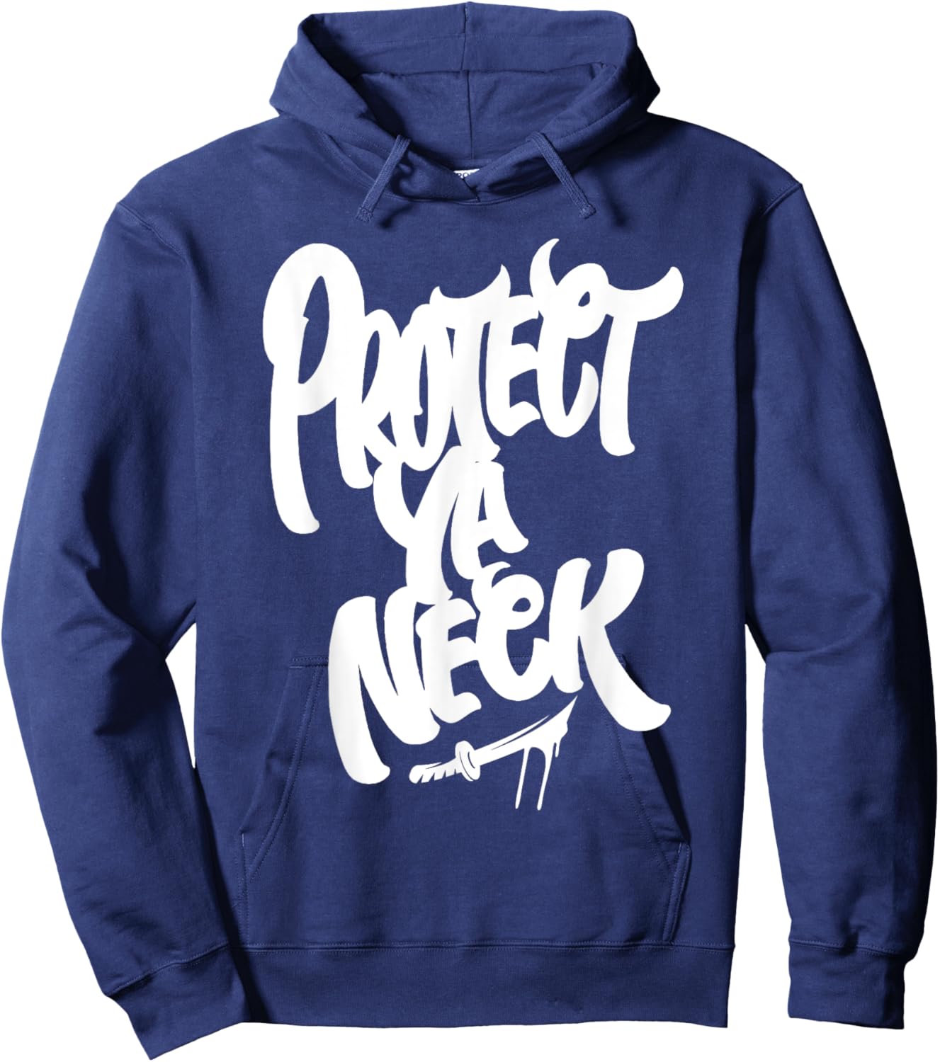 Protect Ya Neck Hip Hop Old School Rap Music Lover Hoodie - Hoodie | Navy