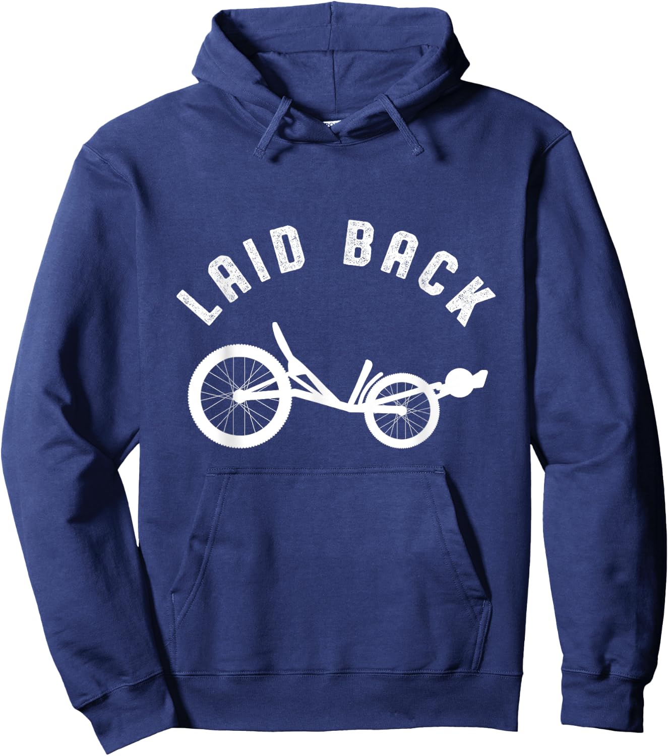 Sit Back Relaxing Bicycle Ride Recumbent Bike Gift Hoodie - Hoodie | Navy