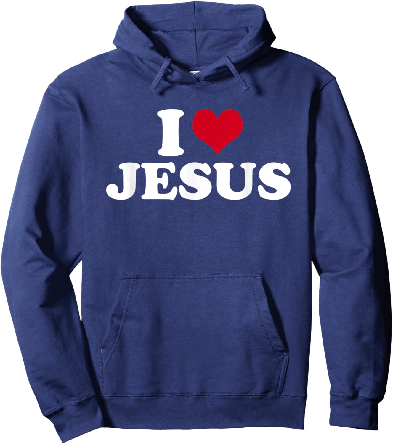 I Love Jesus Hoodie - Hoodie | Navy