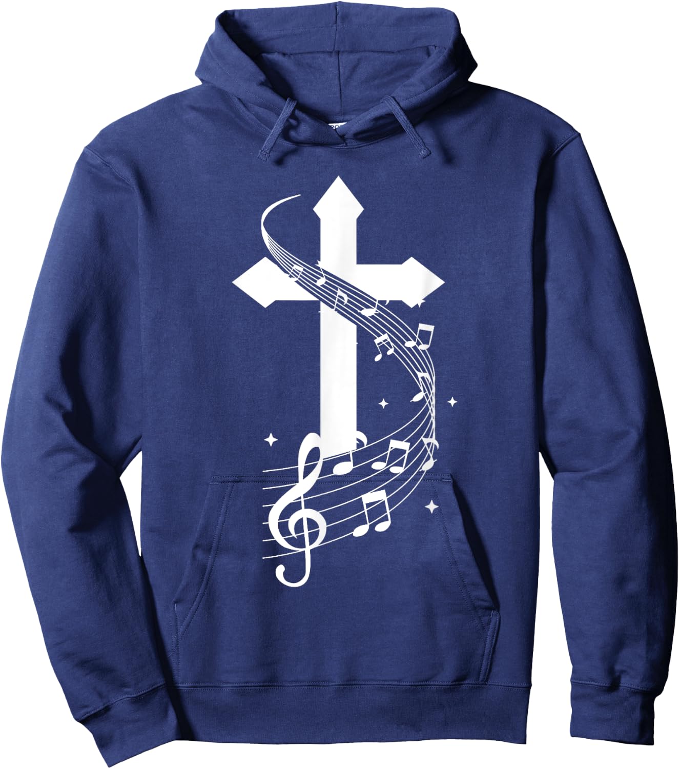 Christian Song Christ Liberal Choir Musical Band Singer Majestic Music God Hymn Orchestra Classical Lord Song Hoodie - Hoodie | Navy