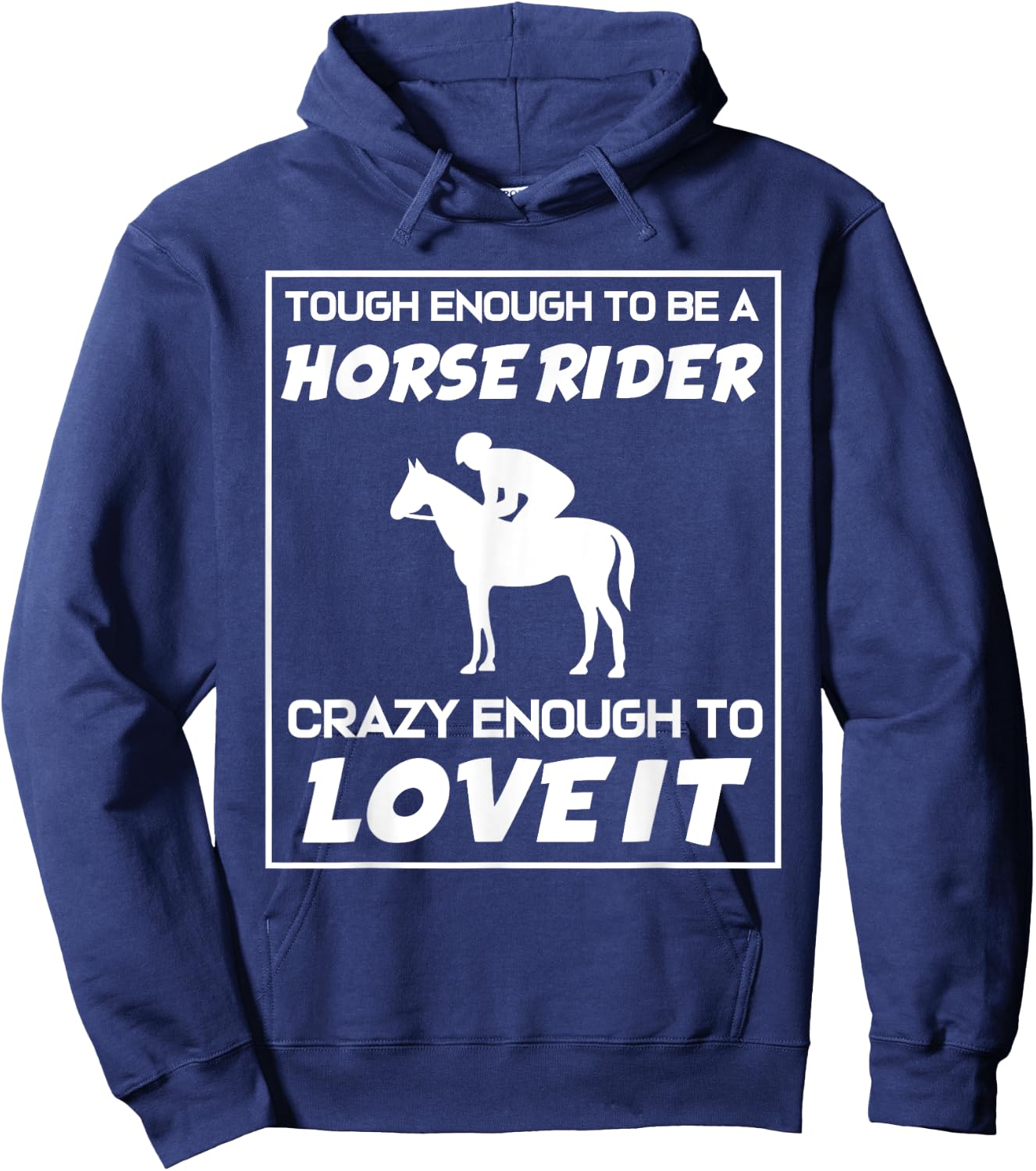 Funny Horseback Riding Horse Rider Hoodie - Hoodie | Navy
