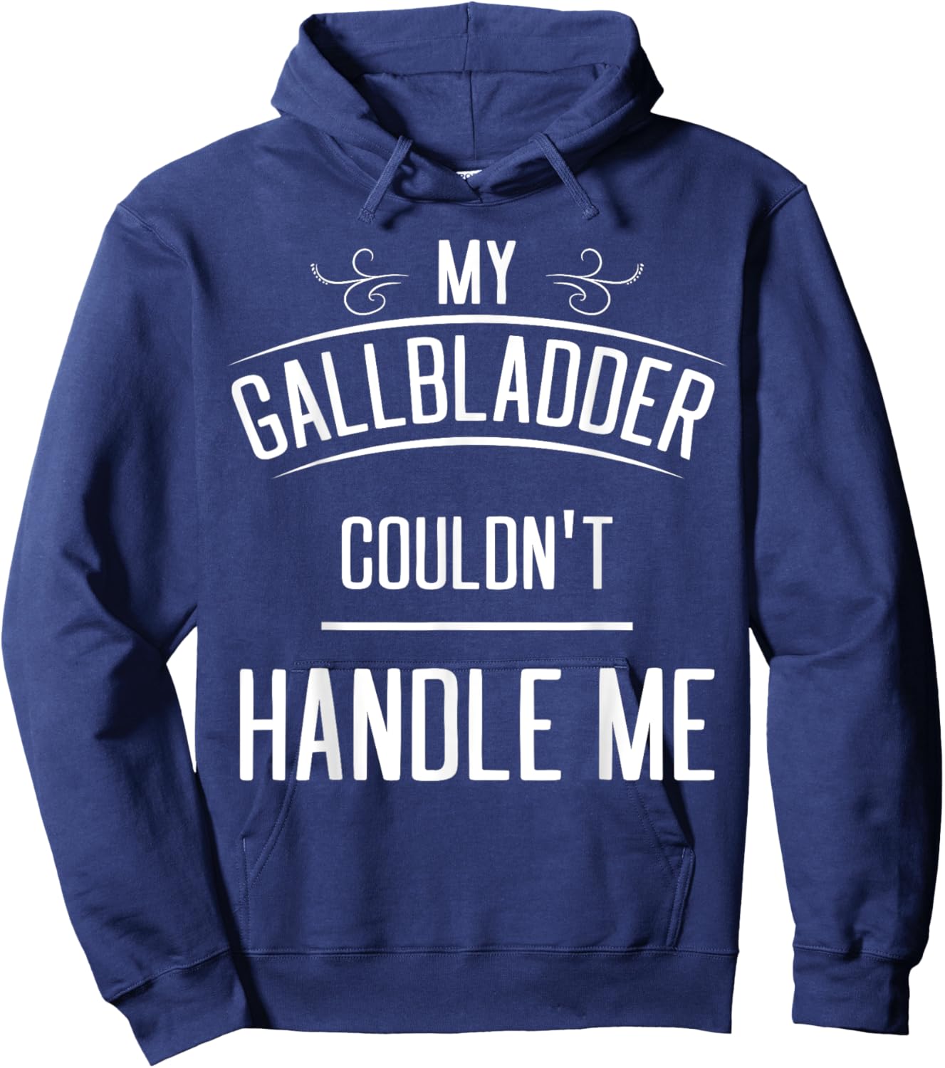 Funny Gallbladder Surgery - Women's Adults Black Cotton Blend - Small - Short Sleeve - - Modern Fun Theme - Gallbladder Removal Cholecystectomy Hoodie - Hoodie | Navy
