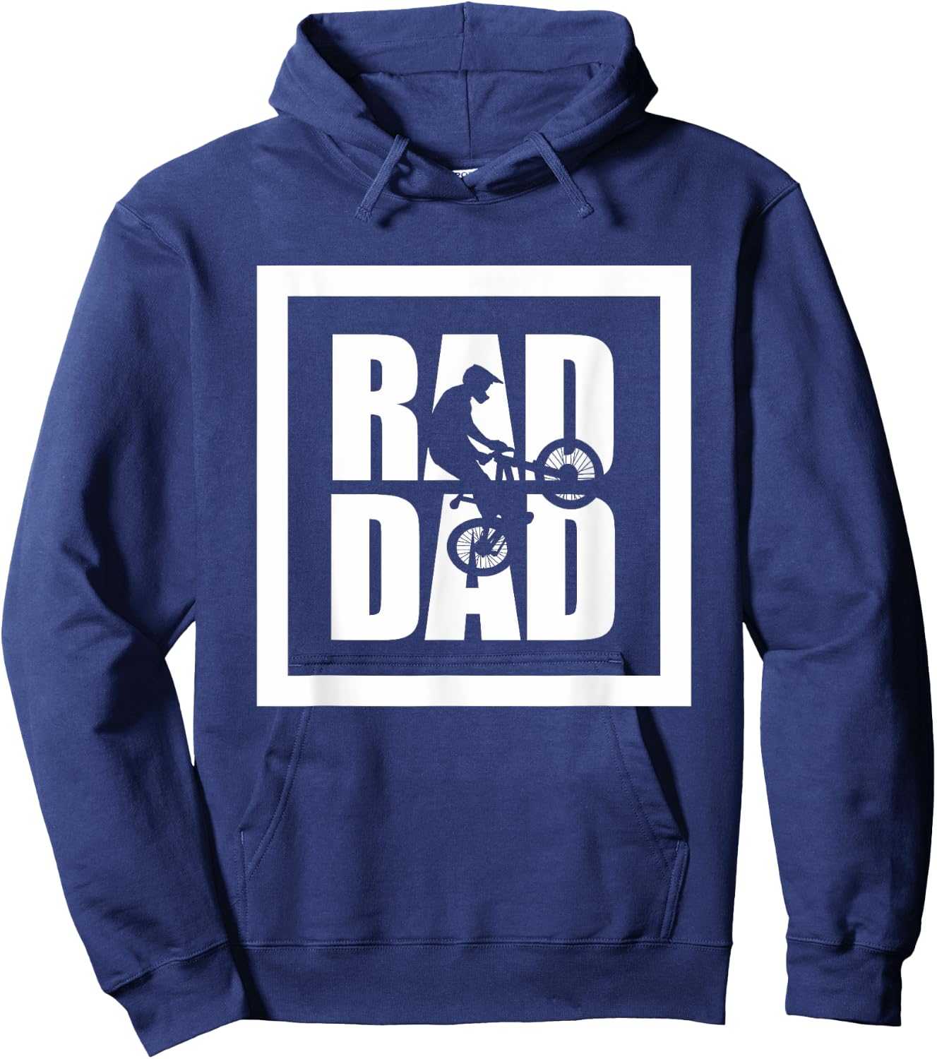 Mountain Bike MTB T Shirt - RAD DAD Mountain Bike Hoodie - Hoodie | Navy