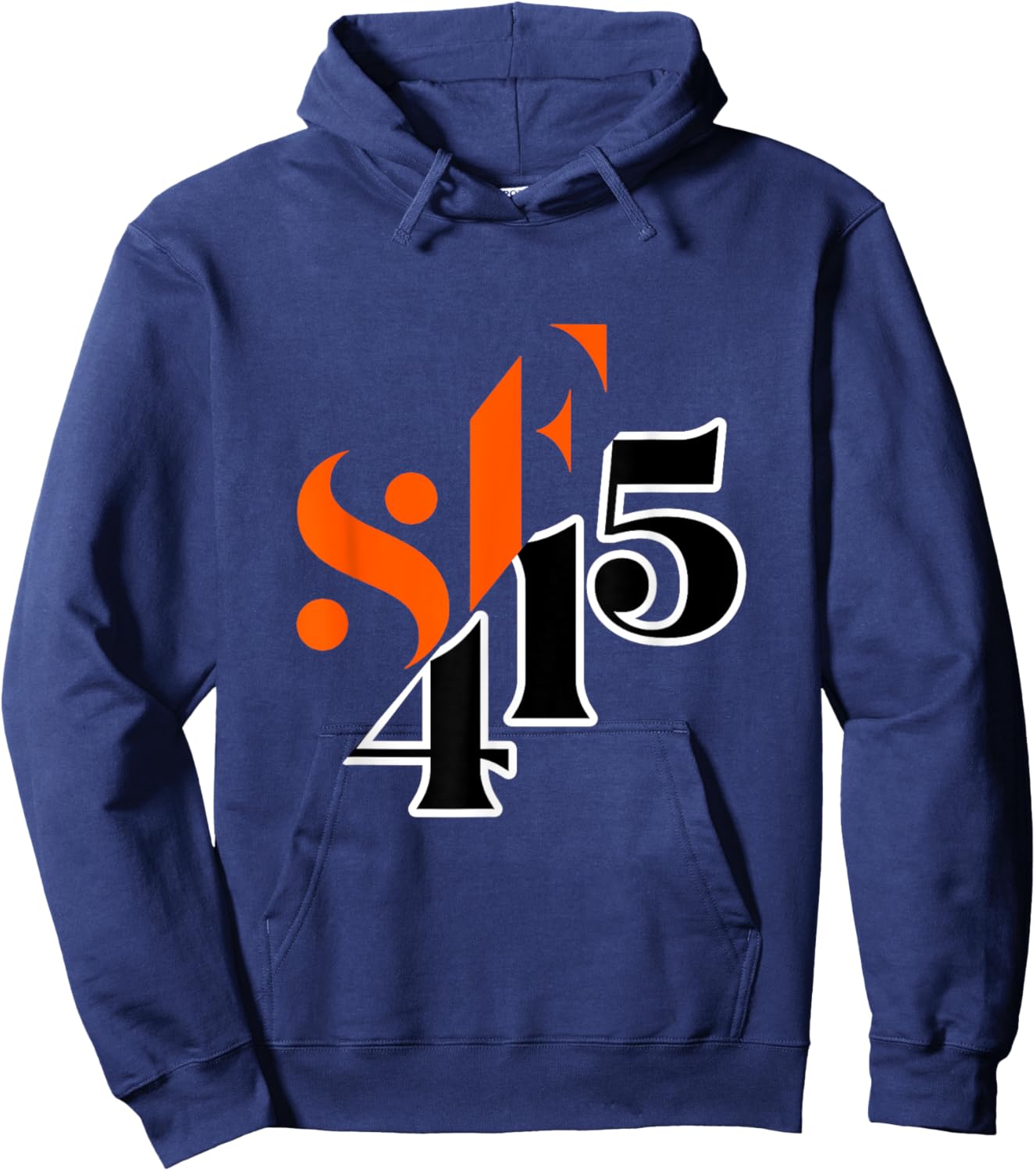 San Francisco 415 Area Code Bay Area California Hoodie - Hoodie | Navy