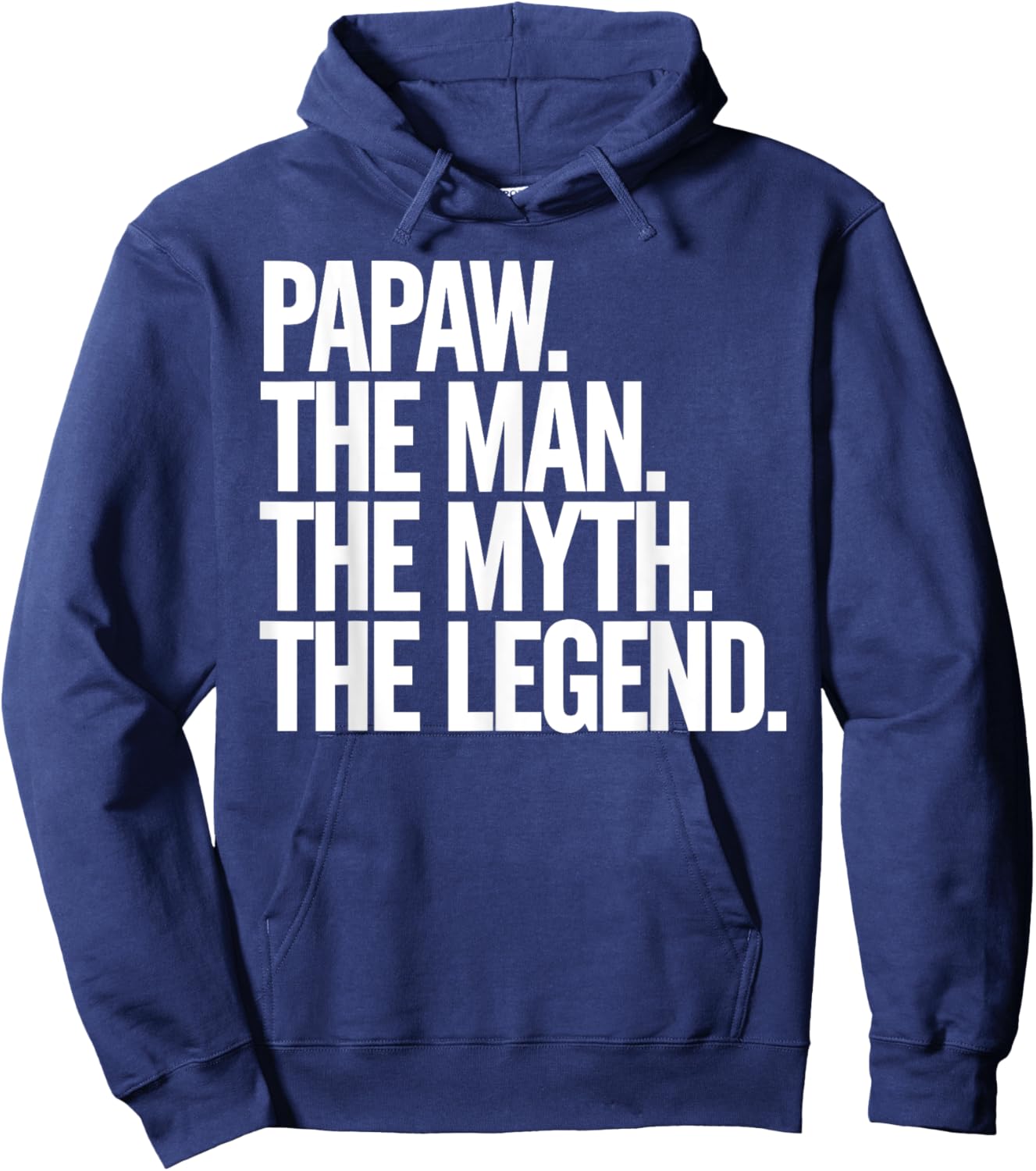 Papaw Design For Grandpa From Grandkids Father's Day Papaw Hoodie - Hoodie | Navy