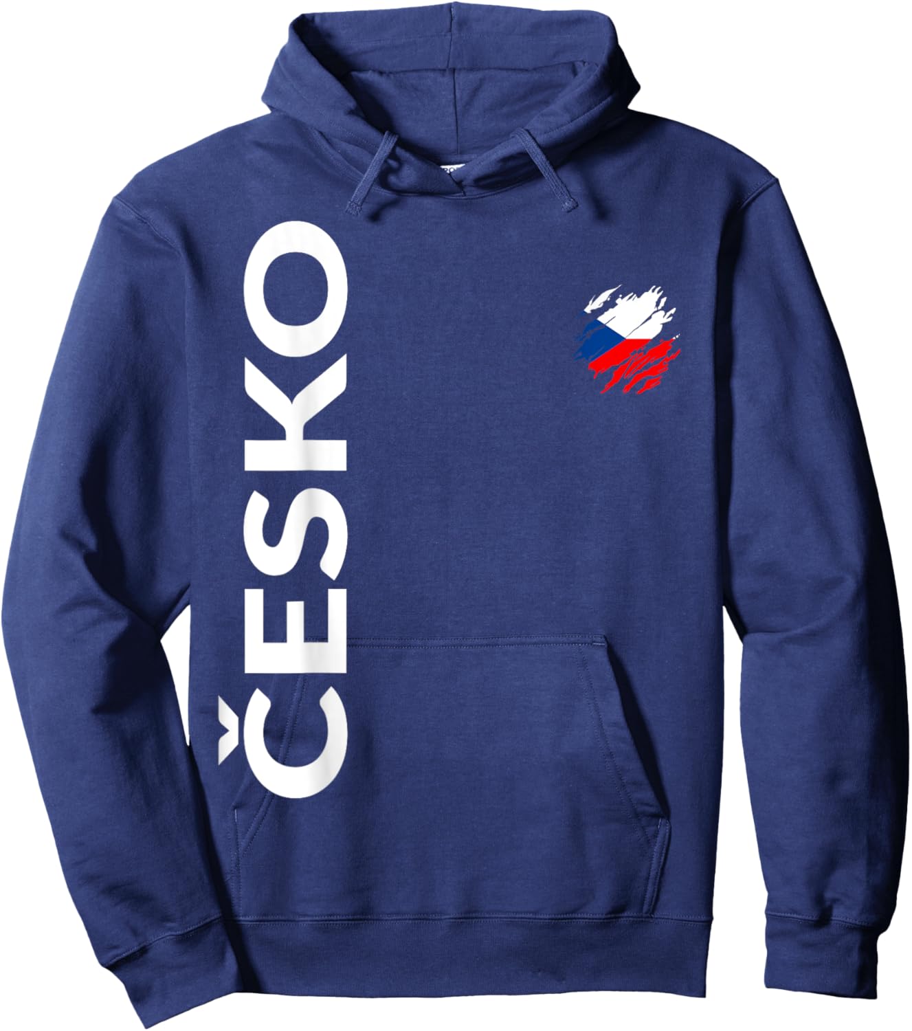 Tschechische Fan Flagge Tschechien Hoodie - Hoodie | Navy