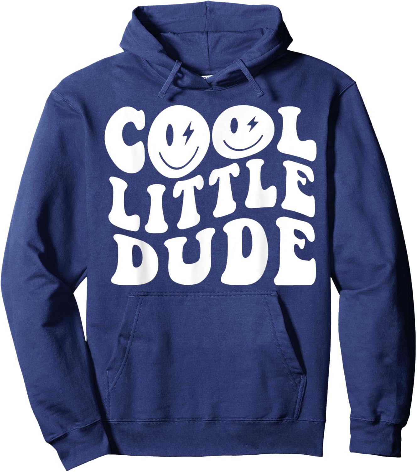 Boys Girls Cool Little Dude Toddler Children Kids Funny Hoodie - Hoodie | Navy