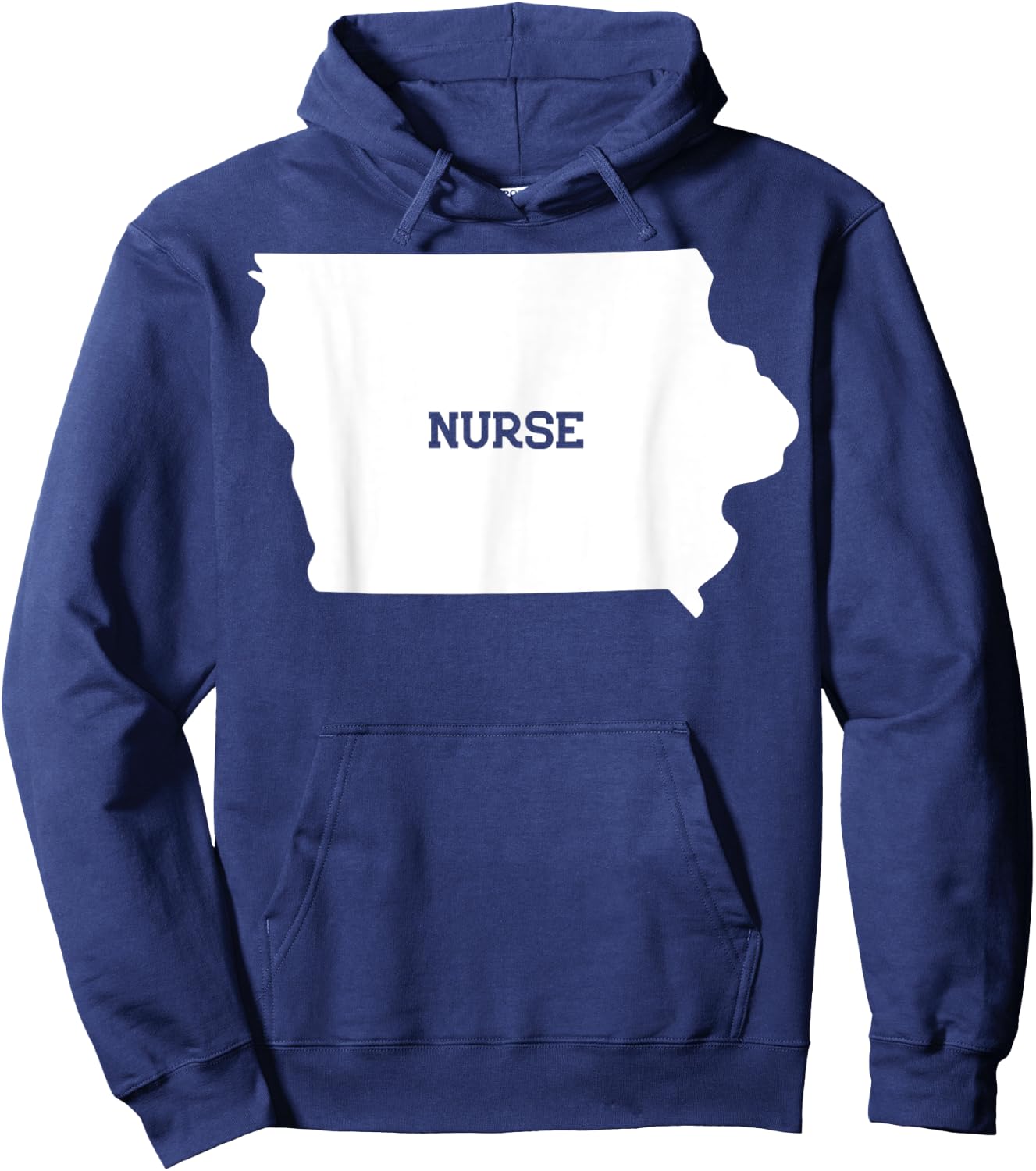 Iowa Nurse State RN CNA LPN - Appreciation Gift Hoodie - Hoodie | Navy