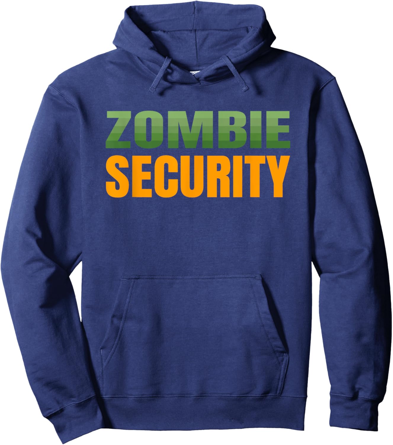 Mom Dad Parents Adult Halloween Costume - Zombie Security Hoodie - Hoodie | Navy