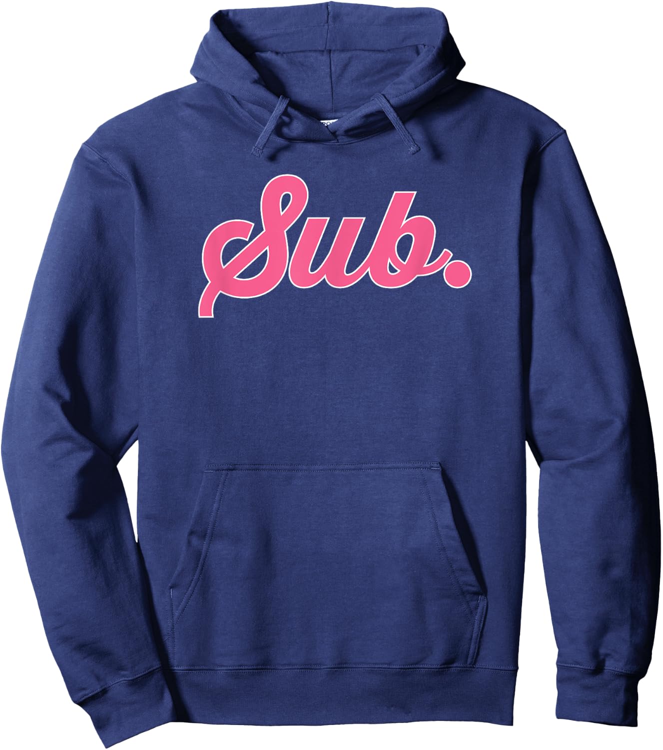 Sub. BDSM Kink Fetish and DDLG Role Play Pink Graphic Hoodie - Hoodie | Navy