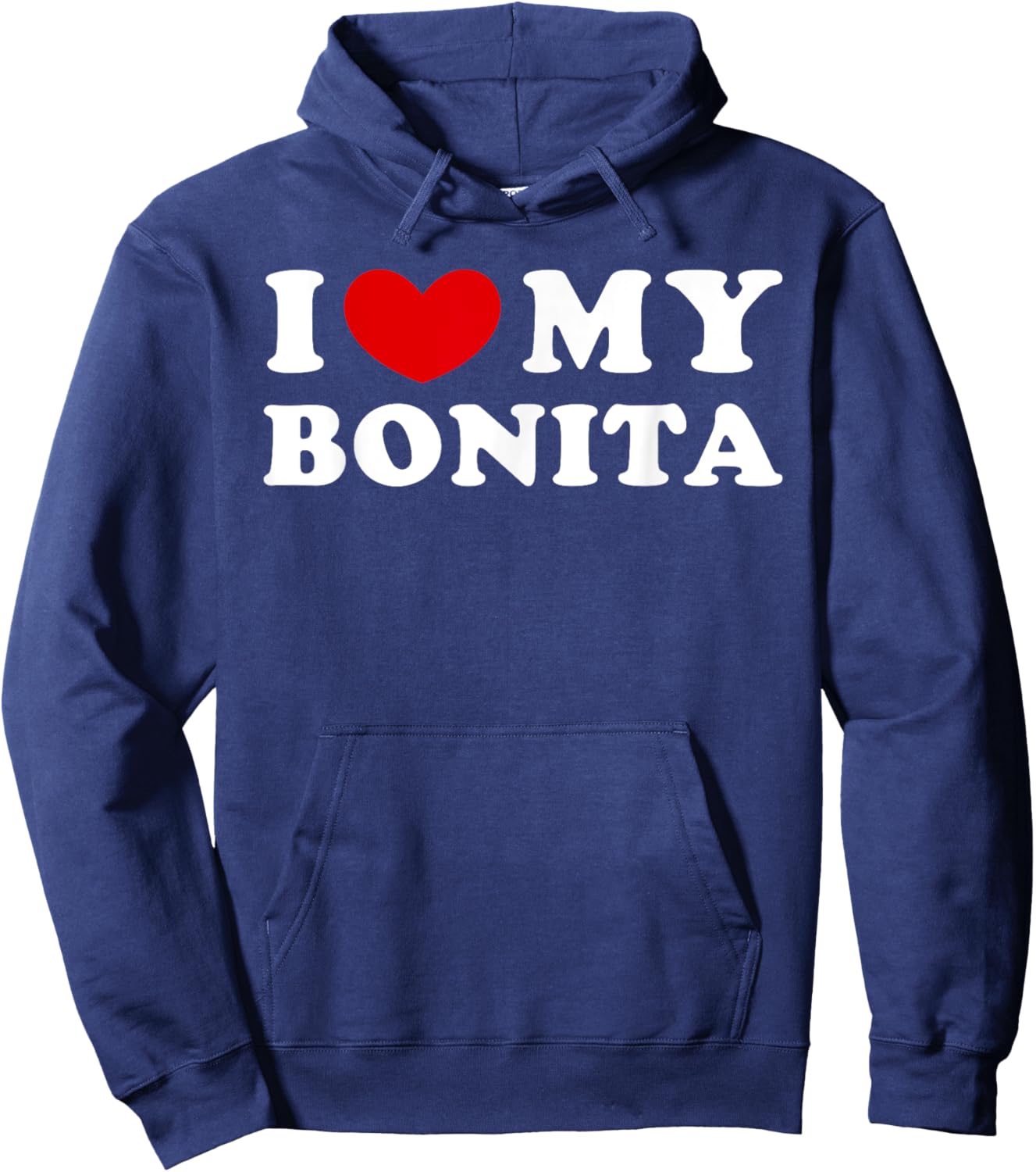 I Love My Bonita, I Heart My Bonita Hoodie - Hoodie | Navy