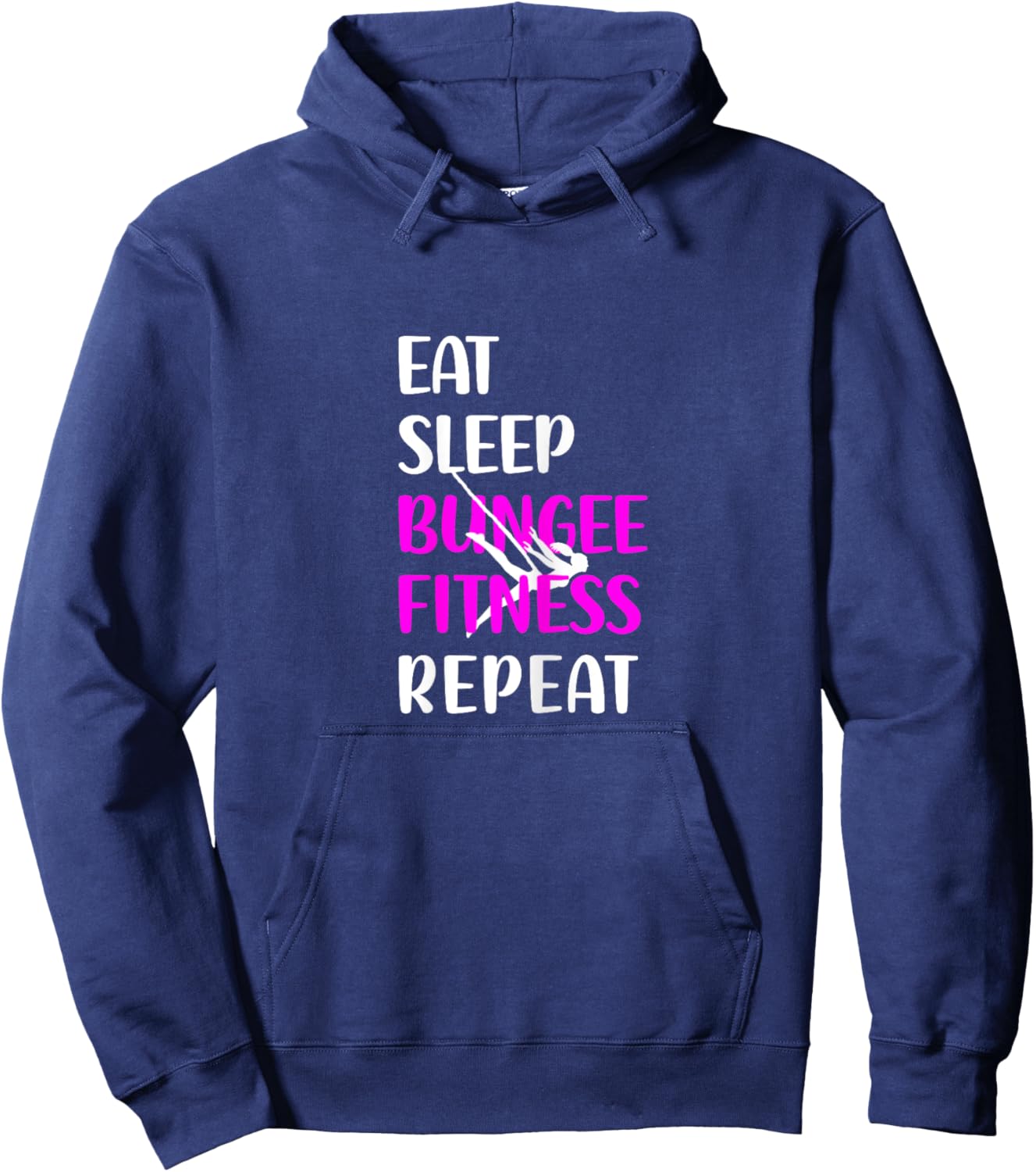 Bungee Fitness Training Fly Sling Workout Equipment Hoodie - Hoodie | Navy